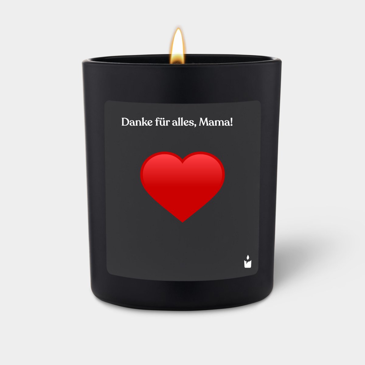 Duftkerze Schwarz Woody Danke für alles, Mama!