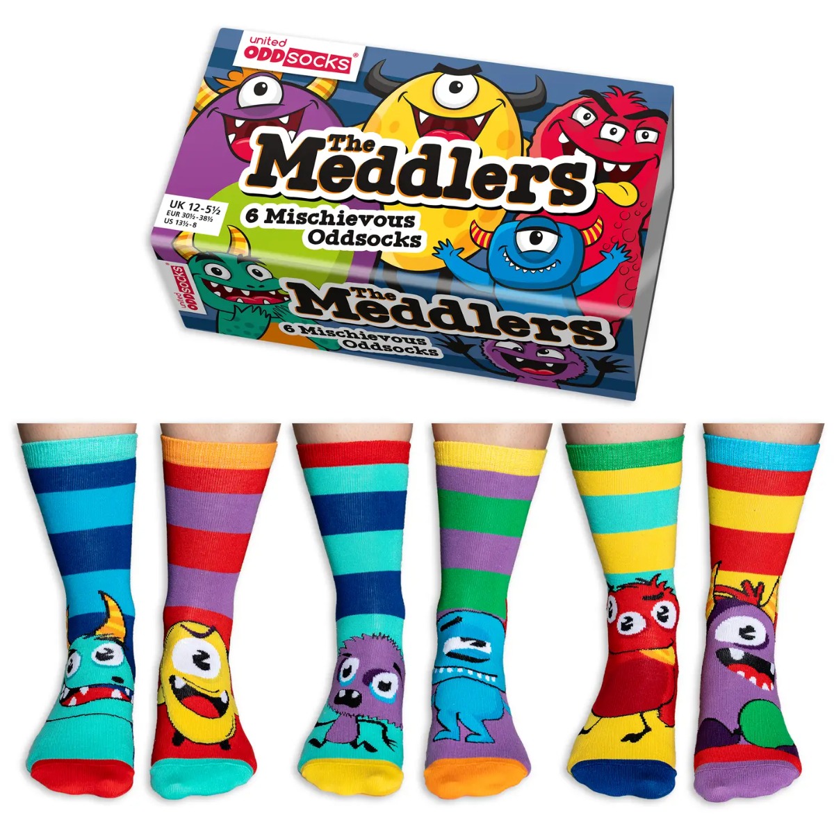 Einzelne Socken im 6er Pack THE MEDDLERS Gr. 30-38