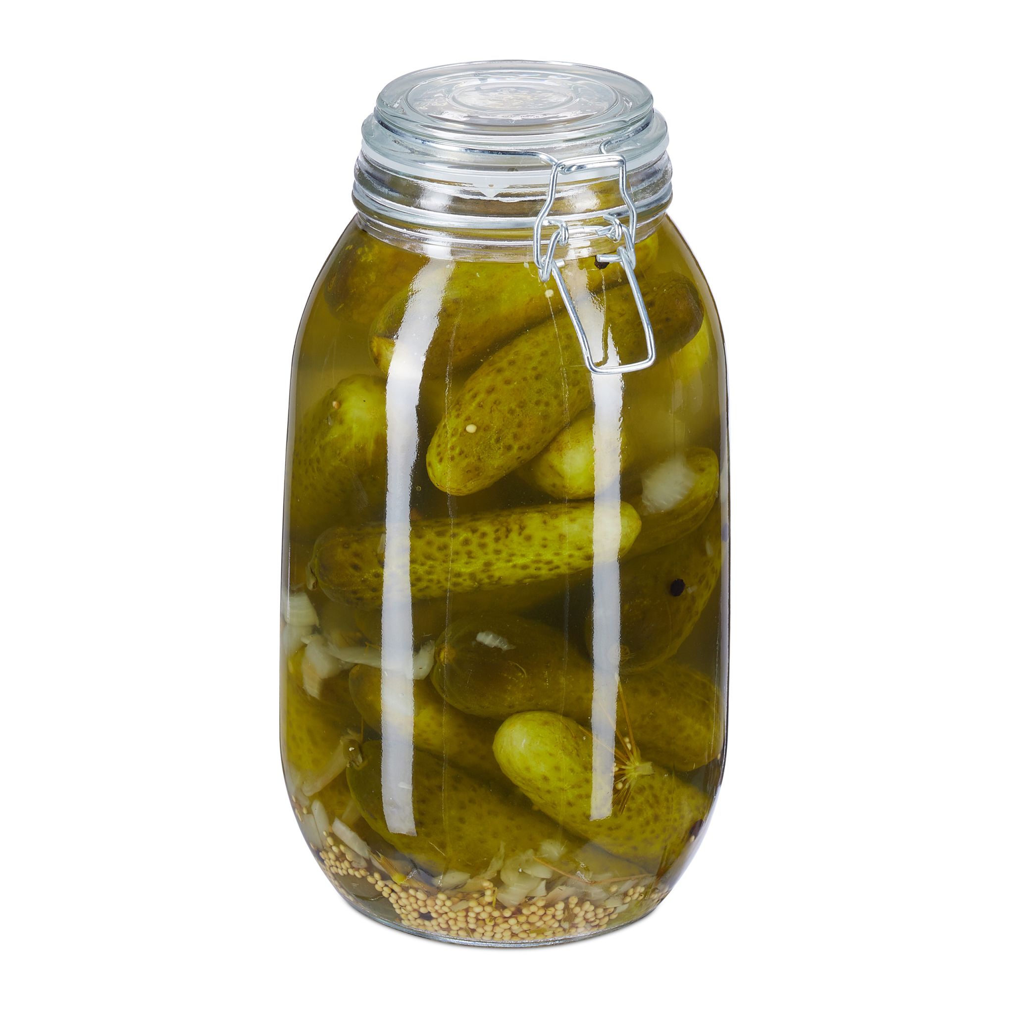 Einmachglas 3L Silber-Transparent
