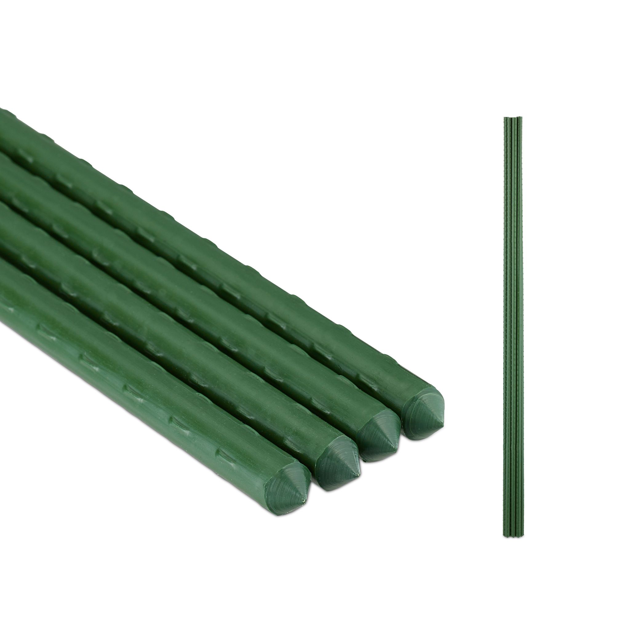 Pflanzstäbe 75cm 10er-Set Dunkelgrün