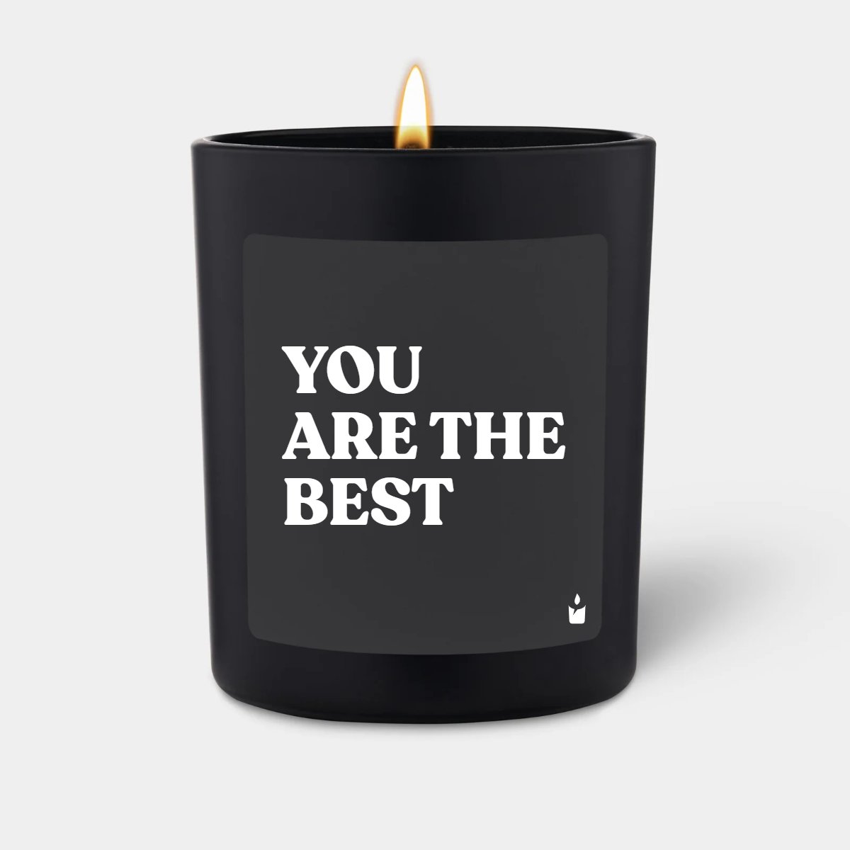 Duftkerze Schwarz Flowery You are the best