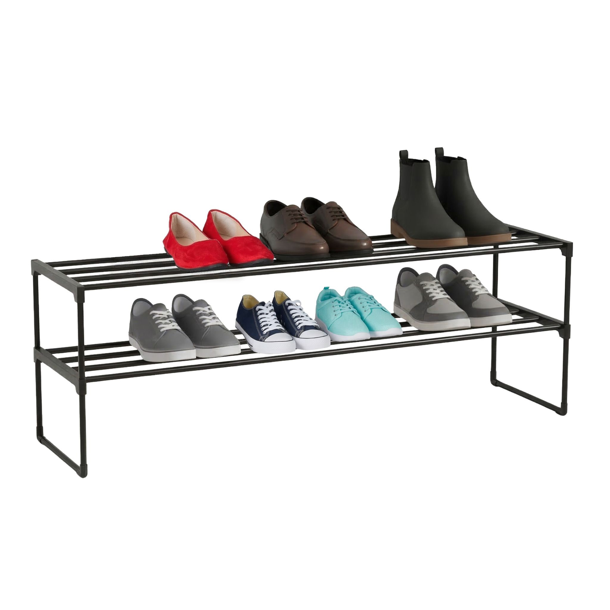 Schuhregal Metall Schwarz