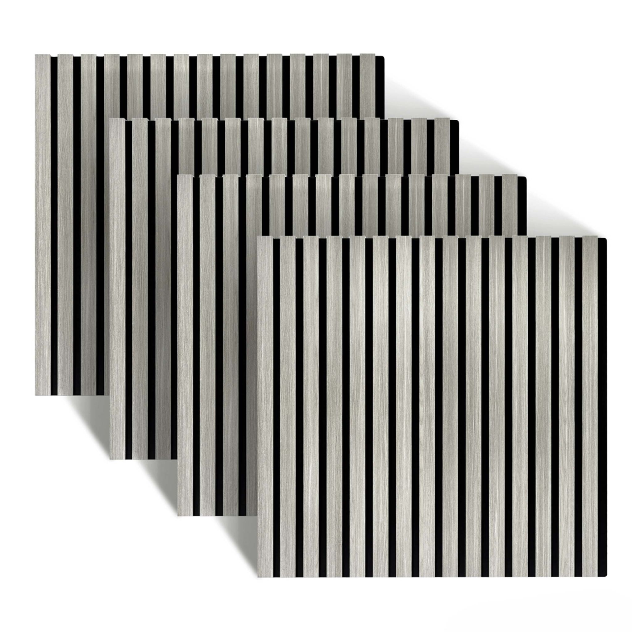 Akustikpaneele 60 x 60cm 4er-Set Creme