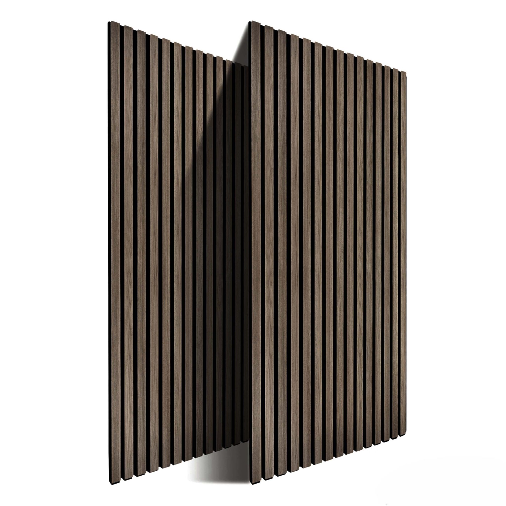 Akustikpaneele 120 x 60cm 2er-Set Dunkelbraun