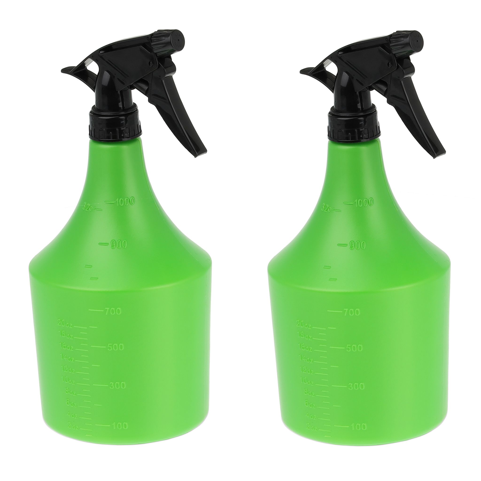 Sprühflasche 1L 2er-Set Grün-Schwarz