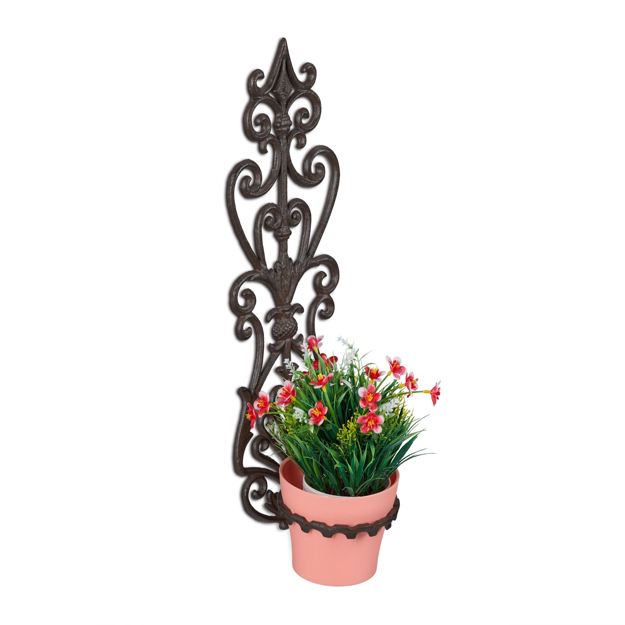 Wandblumenhalter Antik Dunkelbraun
