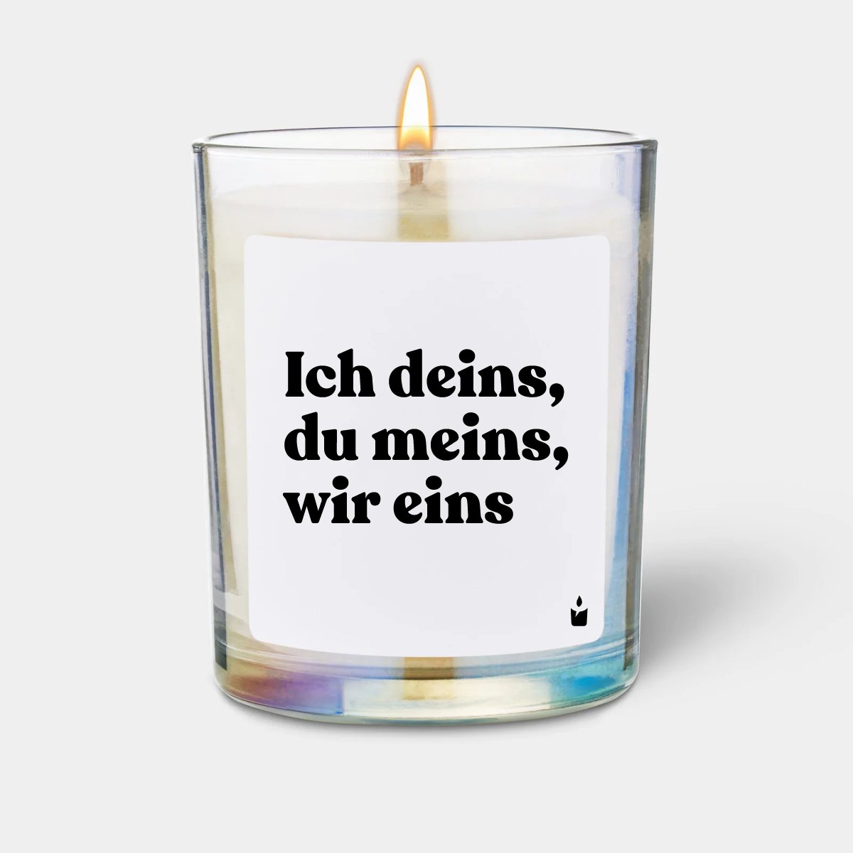 Duftkerze Rainbow Woody Ich deins, du meins, wir eins