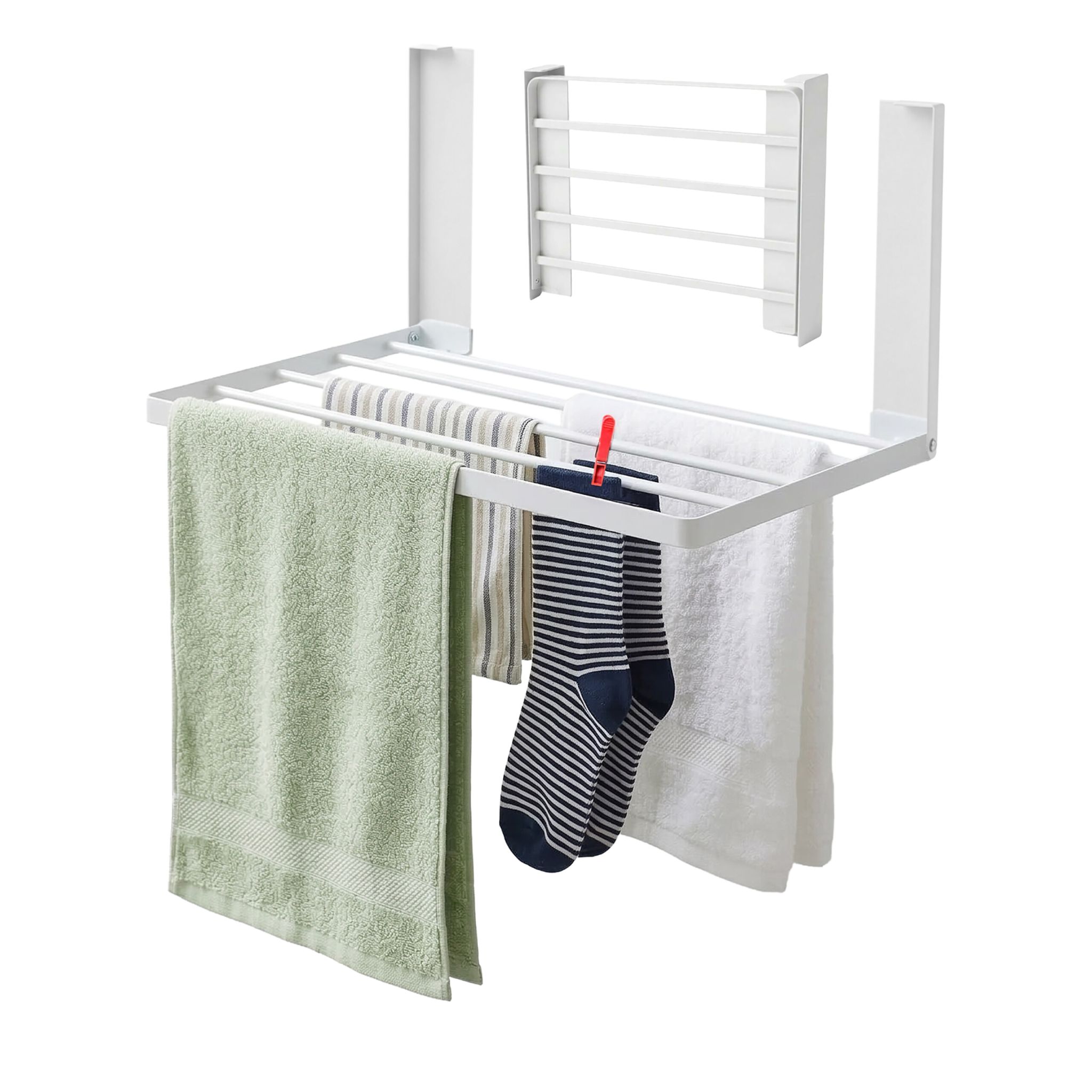 Magnetischer, faltbarer Wäschetrockner Weiss
