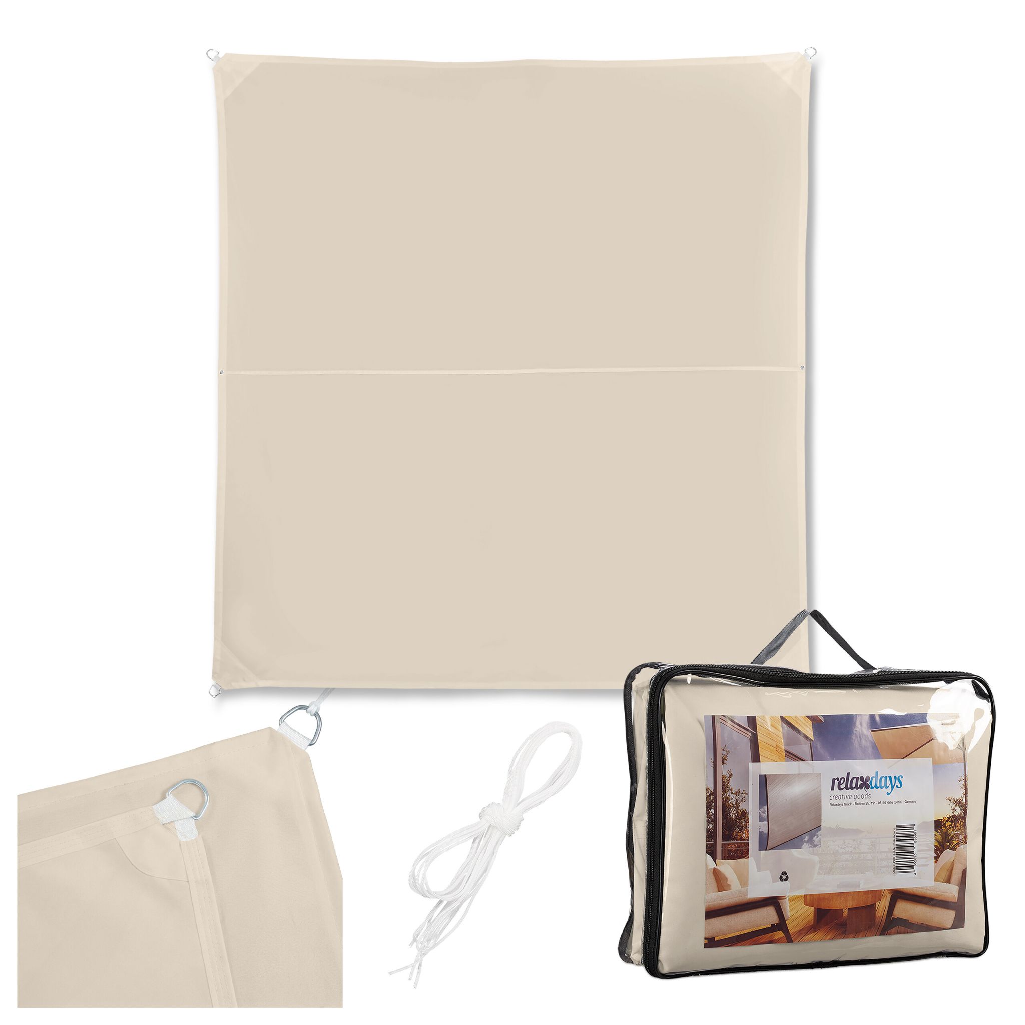 Sonnensegel Polyester Beige