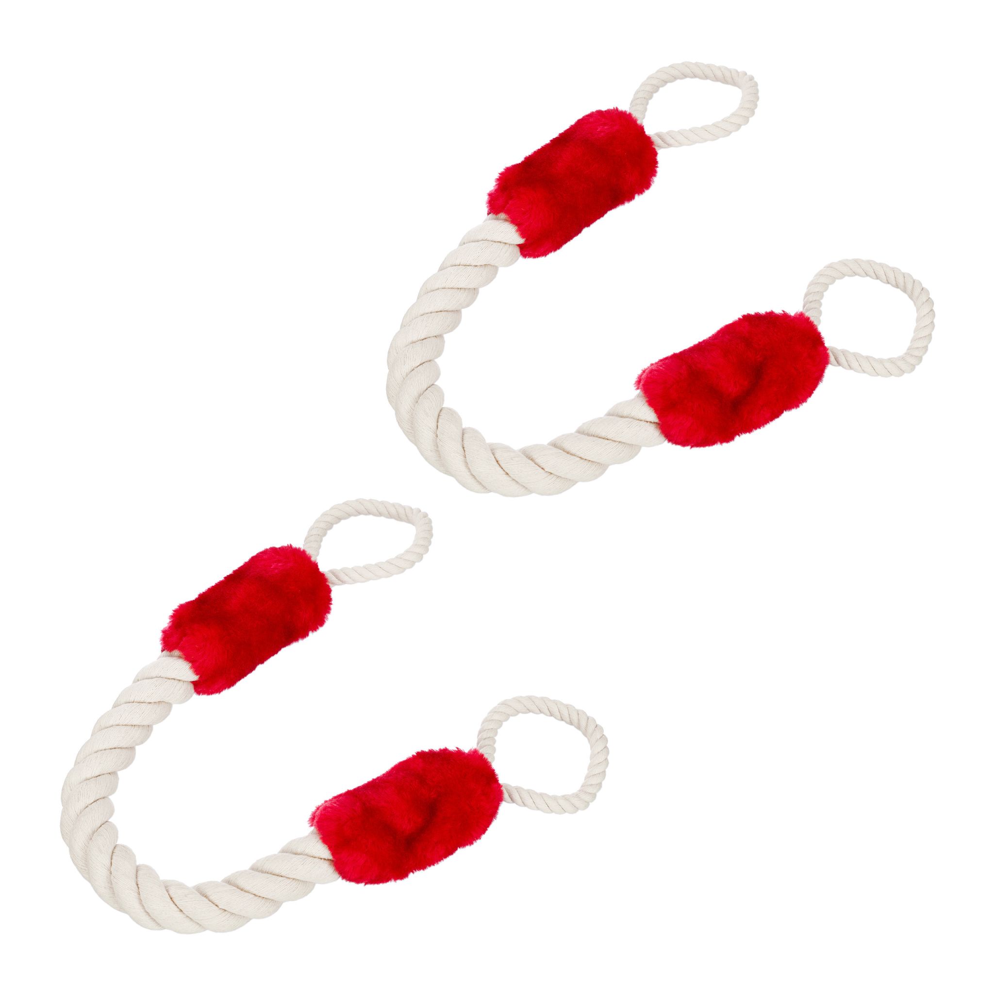 Türkordel Klemmschutz 2er-Set Creme-Rot