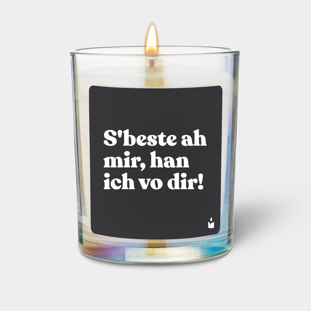 Duftkerze Rainbow Flowery S'beste ah mir, han ich vo dir!
