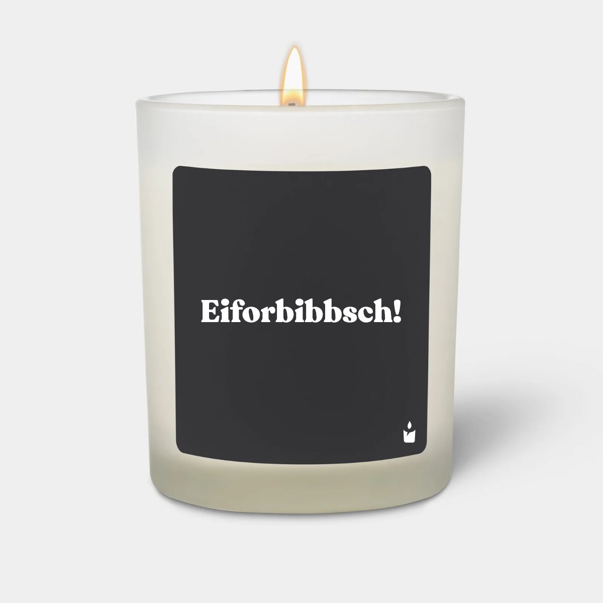Duftkerze Weiss Woody Eiforbibbsch!