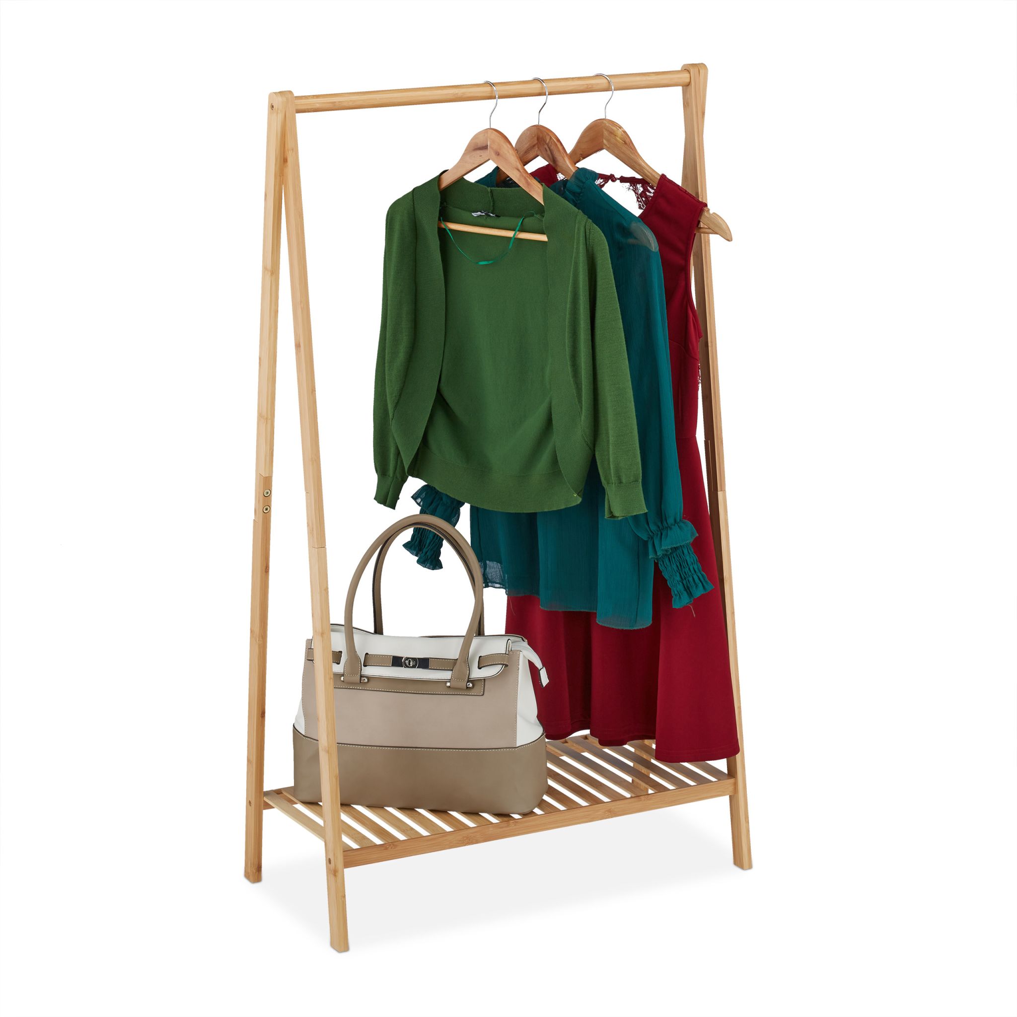 Kleiderständer Bambus 67cm Hellbraun