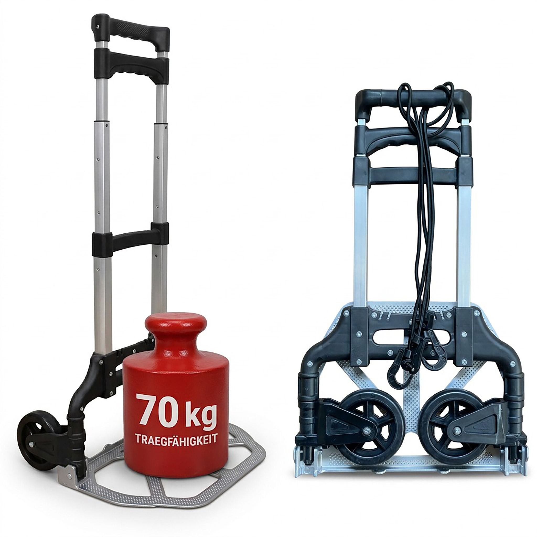 Sackkarre klappbar bis 70 kg Silber