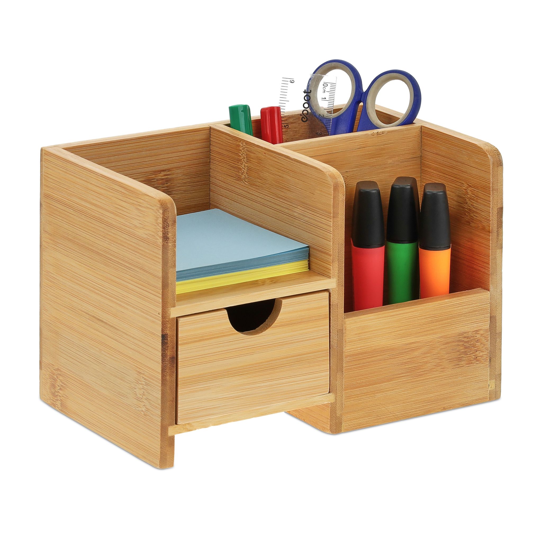 Schreibtisch Organizer Bambus Hellbraun