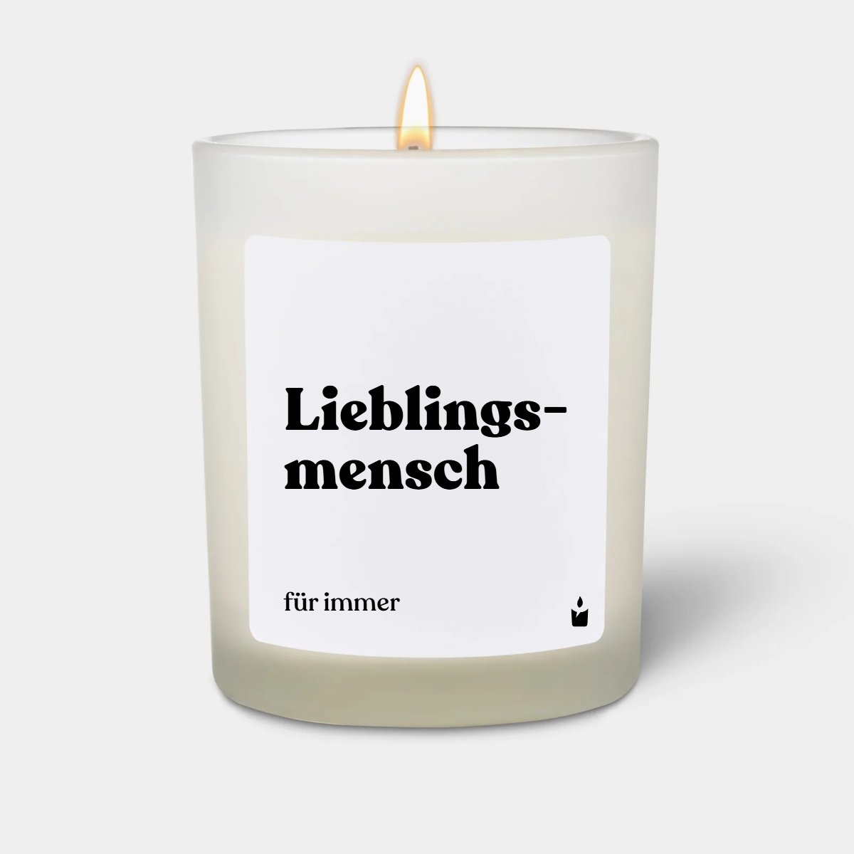 Duftkerze Weiss Flowery Lieblingsmensch