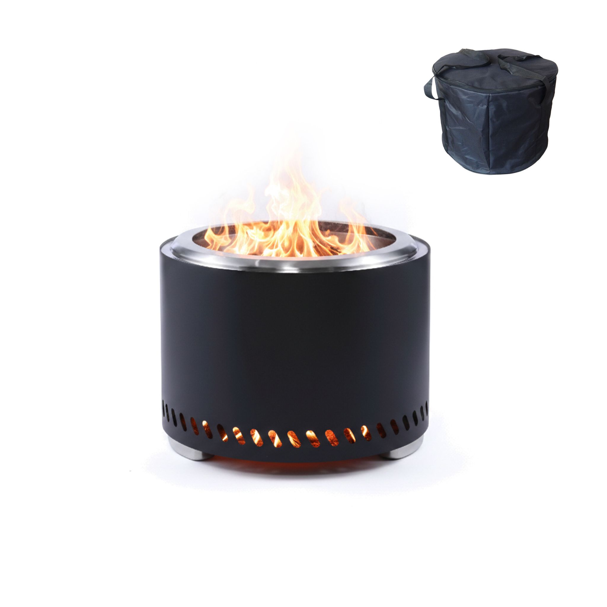 Feuerschale ohne Rauch Ø 49,5cm Schwarz
