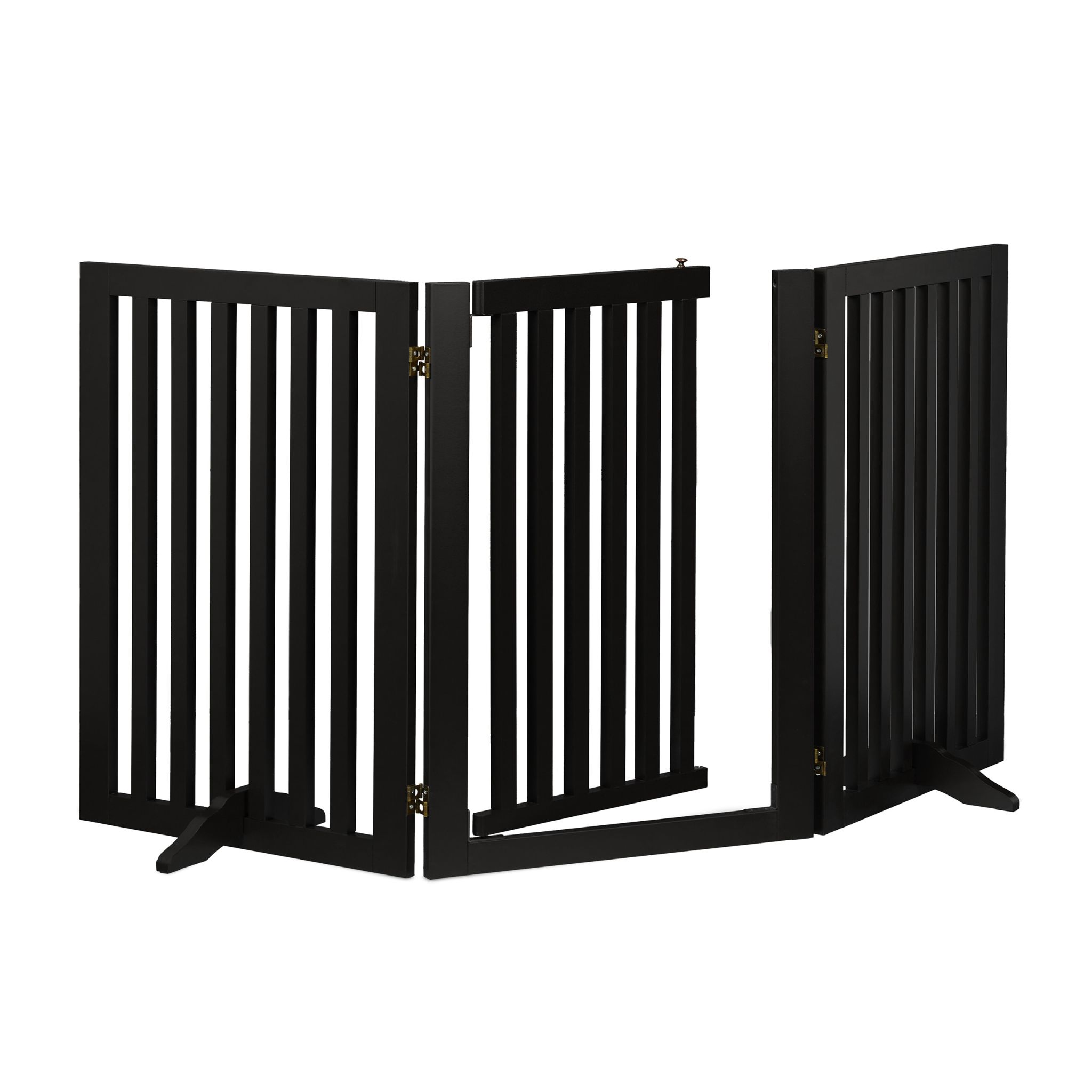 Absperrgitter mit Tür 70cm Schwarz