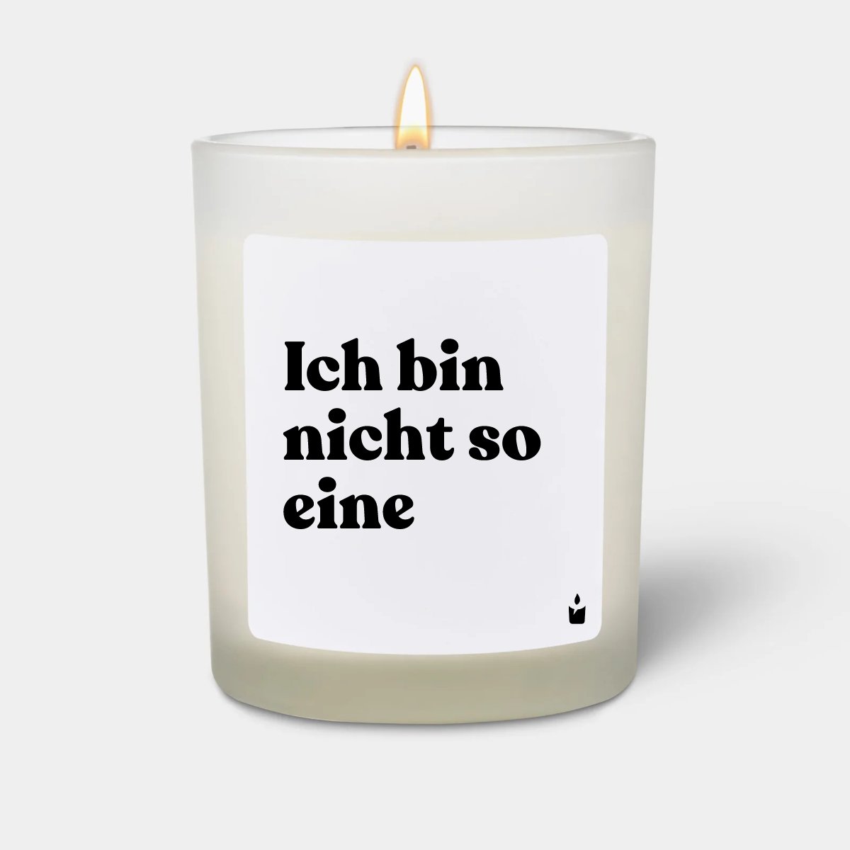 Duftkerze Weiss Woody Ich bin nicht so eine