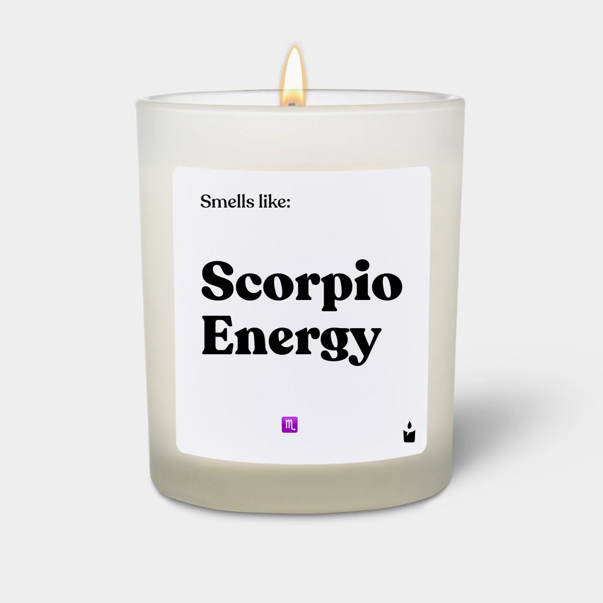 Duftkerze Weiss Woody Smells like: Scorpio Energy