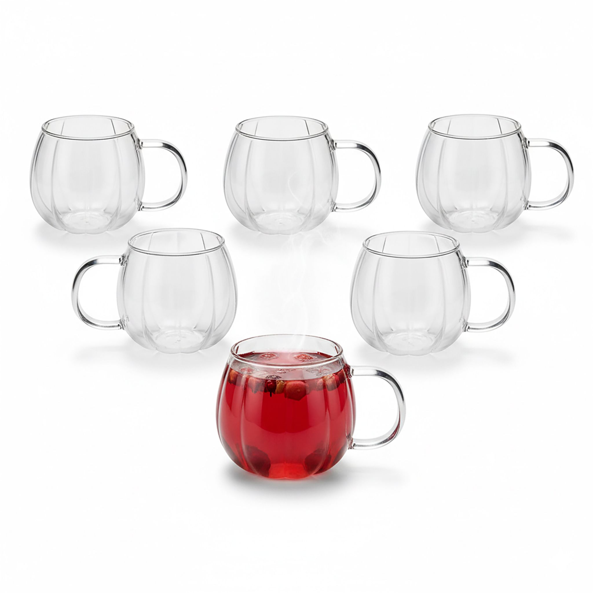 Gläser mit Henkel 6er-Set Transparent