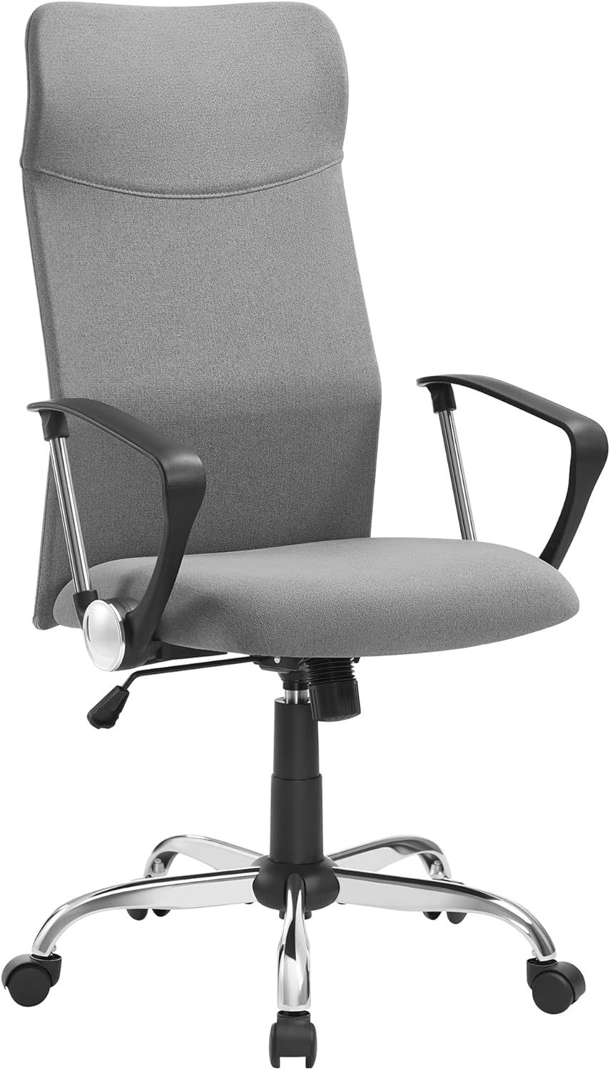 Bürostuhl ergonomisch höhenverstellbar gepolstert grau