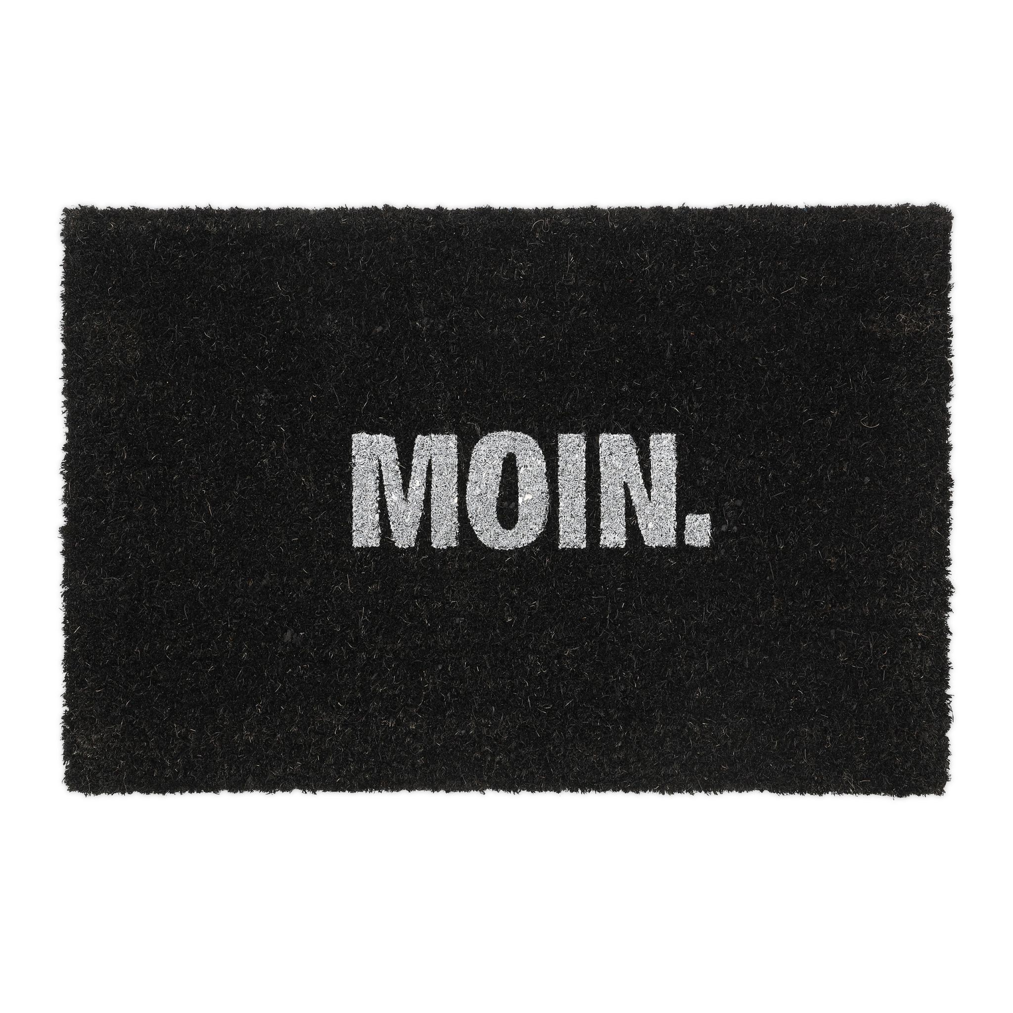 Fussmatte Moin. Weiss-Schwarz