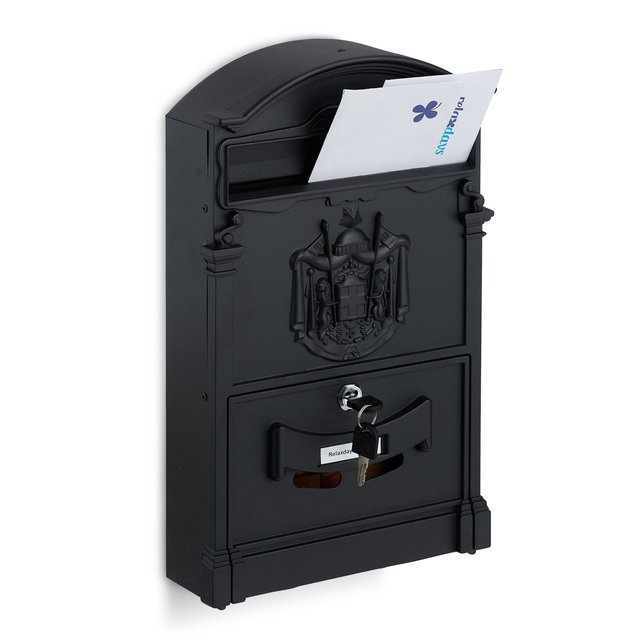 Antiker Briefkasten Schwarz