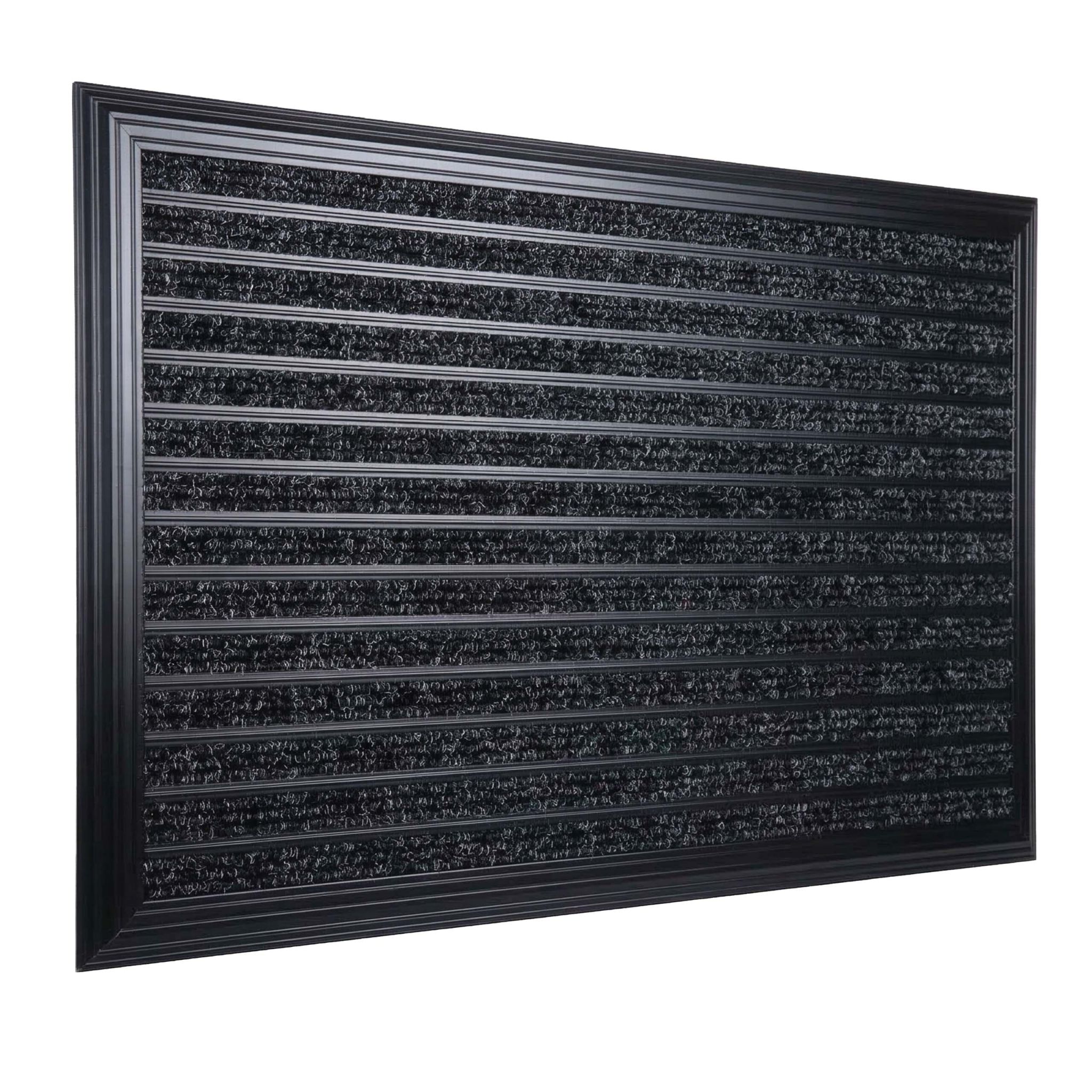Fussmatte Aluminium Schwarz