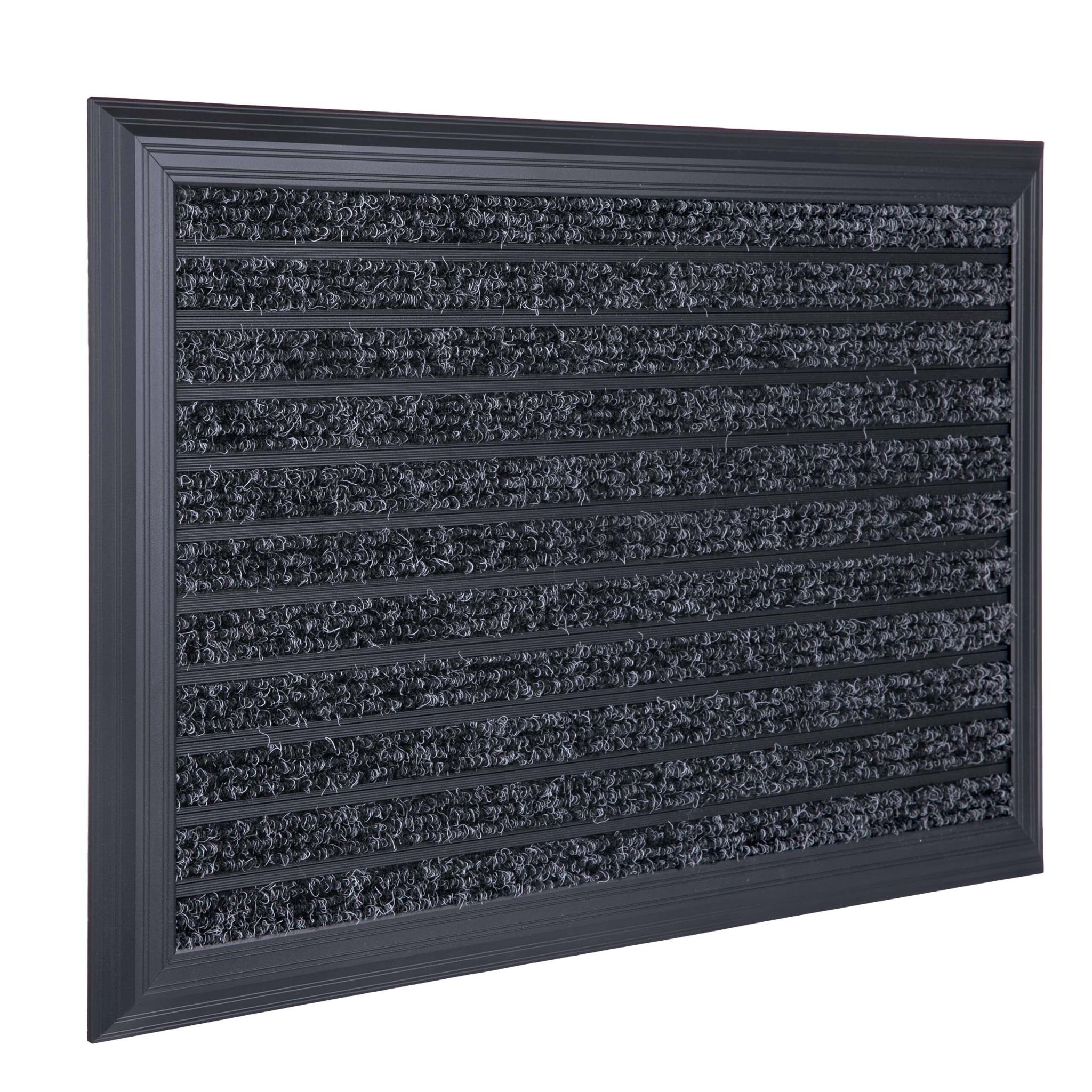 Fussmatte Aluminium Schwarz