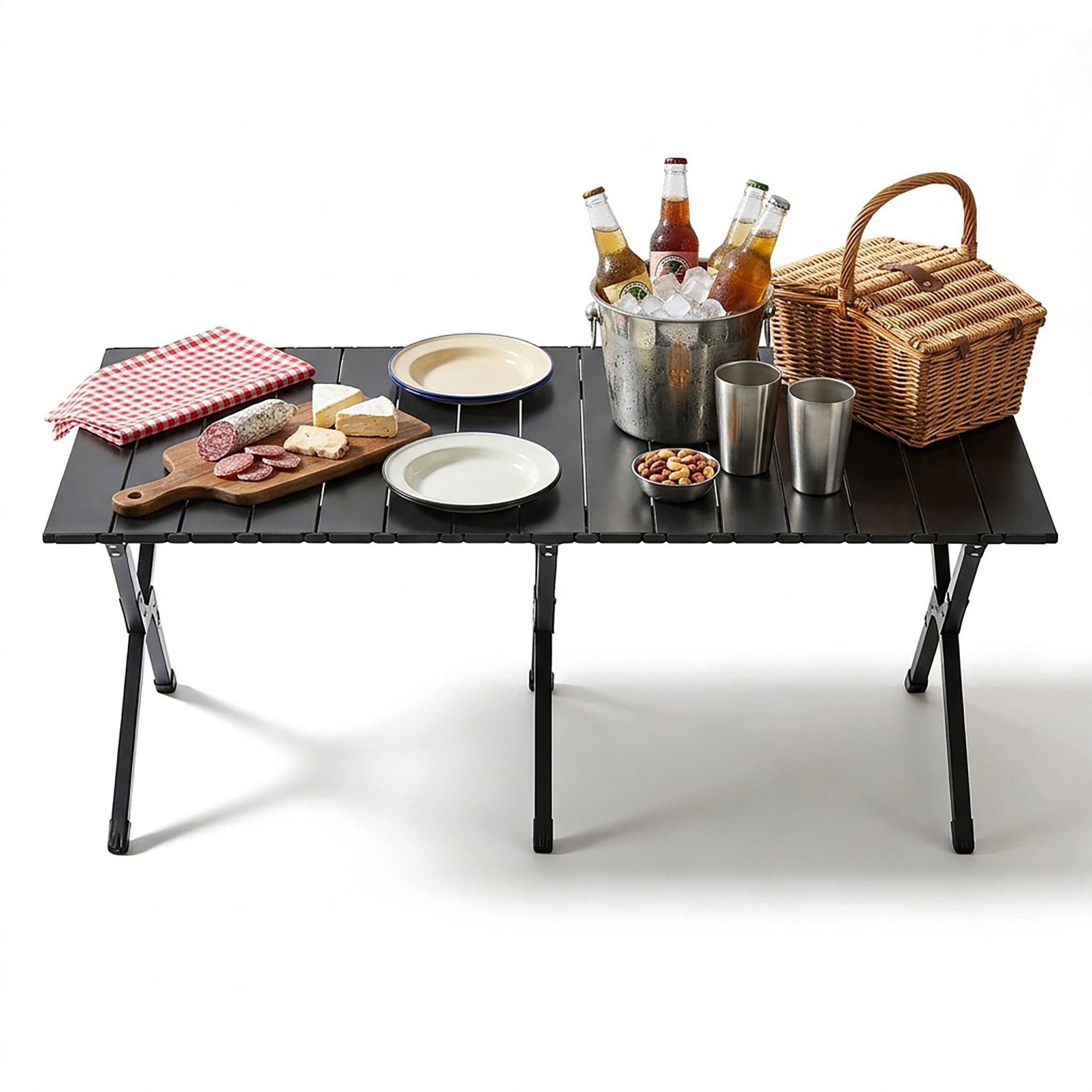 Campingtisch klappbar Schwarz