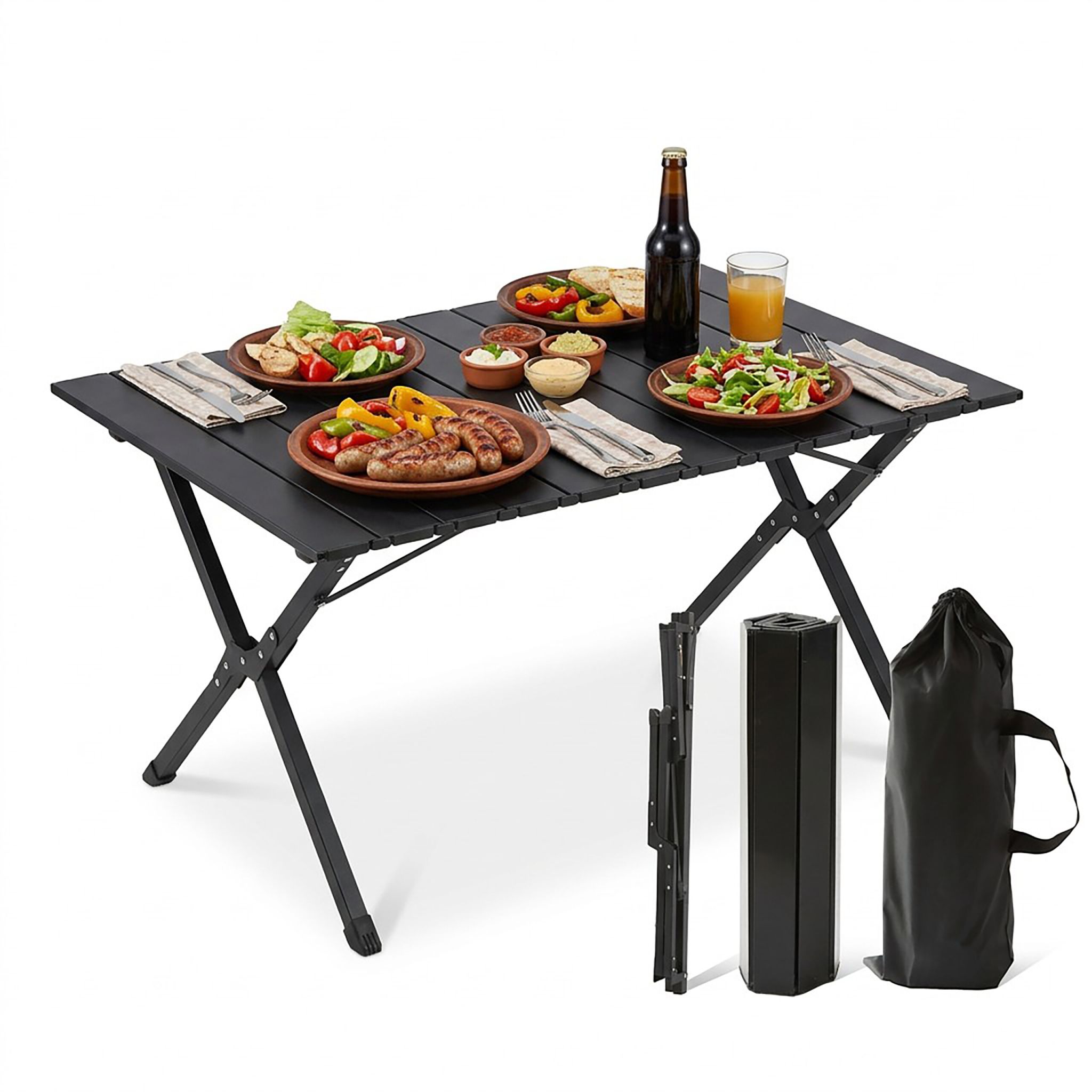 Campingtisch klappbar Schwarz