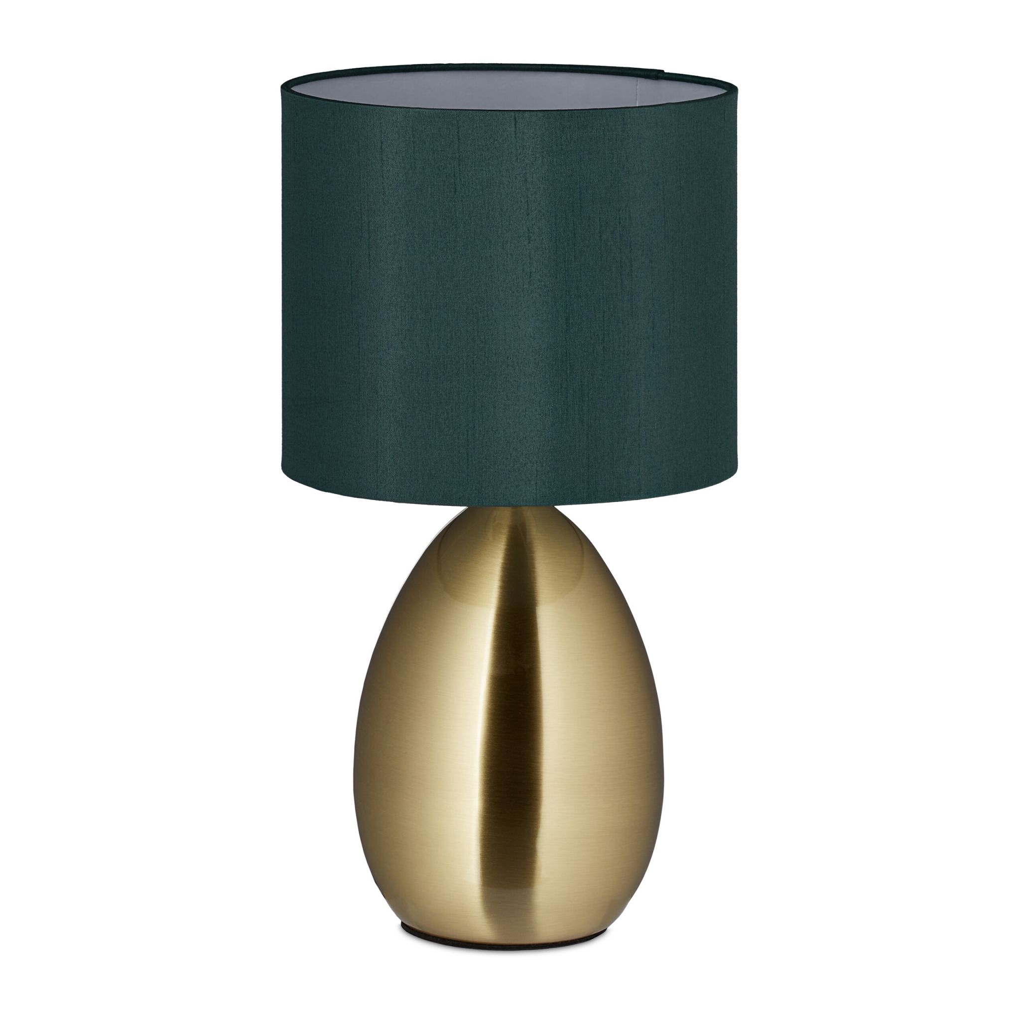 Touch Nachttischlampe gold Dunkelgrün-Gold