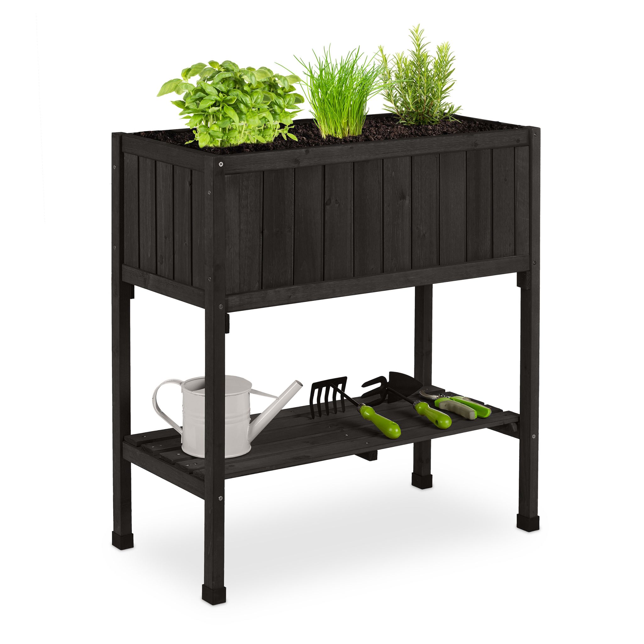 Hochbeet Tannenholz Schwarz