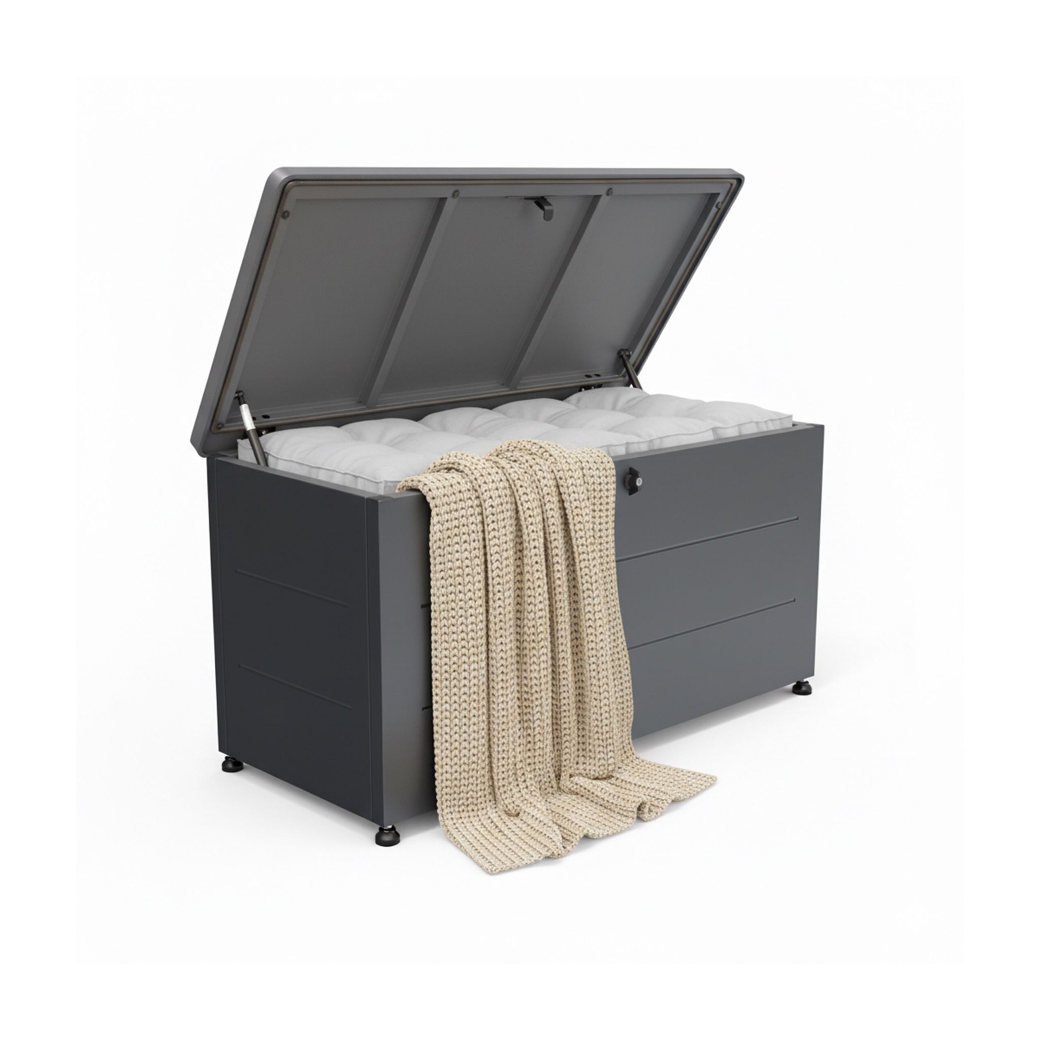 Gartenbox Sitzpolster Schwarz