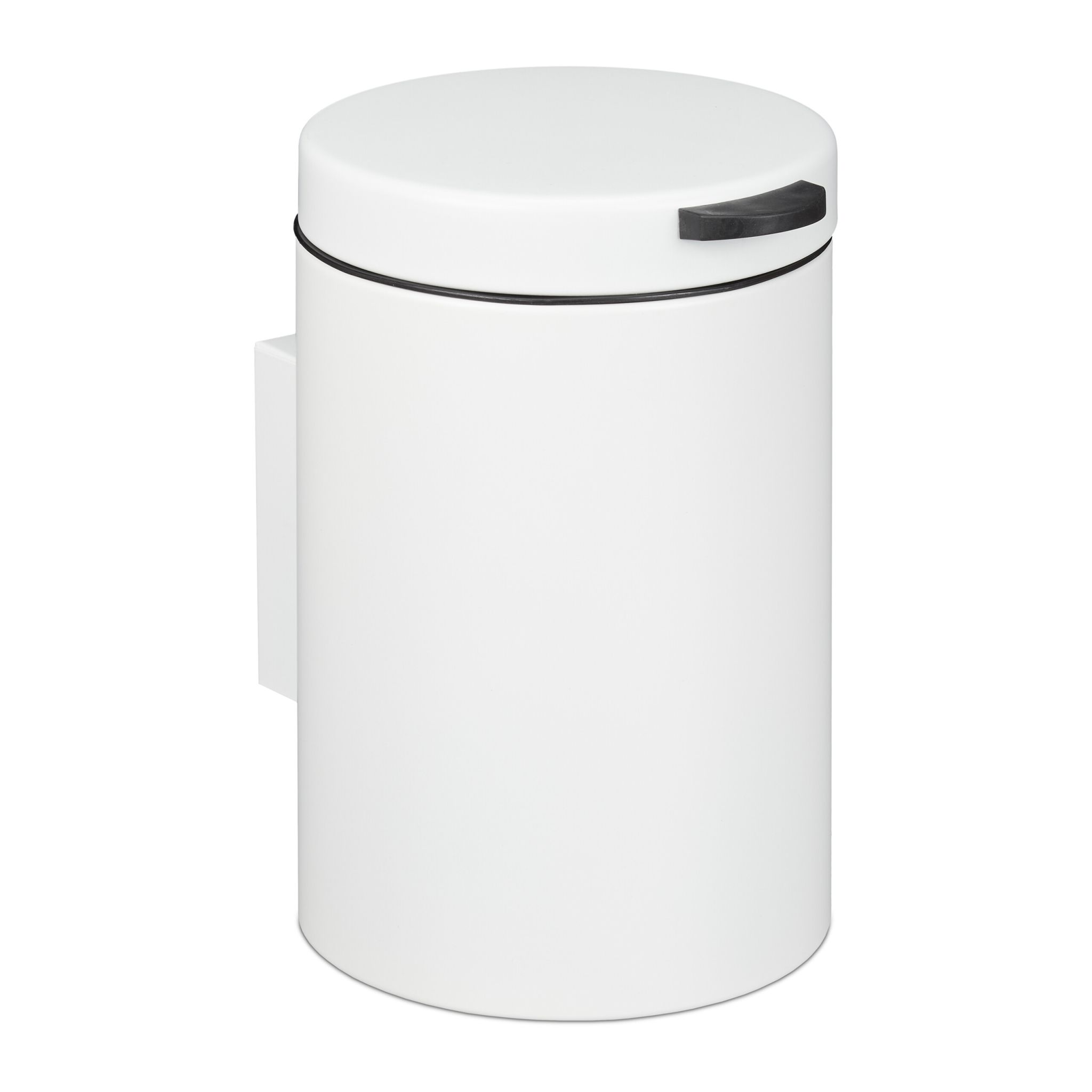 Kosmetikeimer Wandmontage 3 Liter Weiss-Schwarz