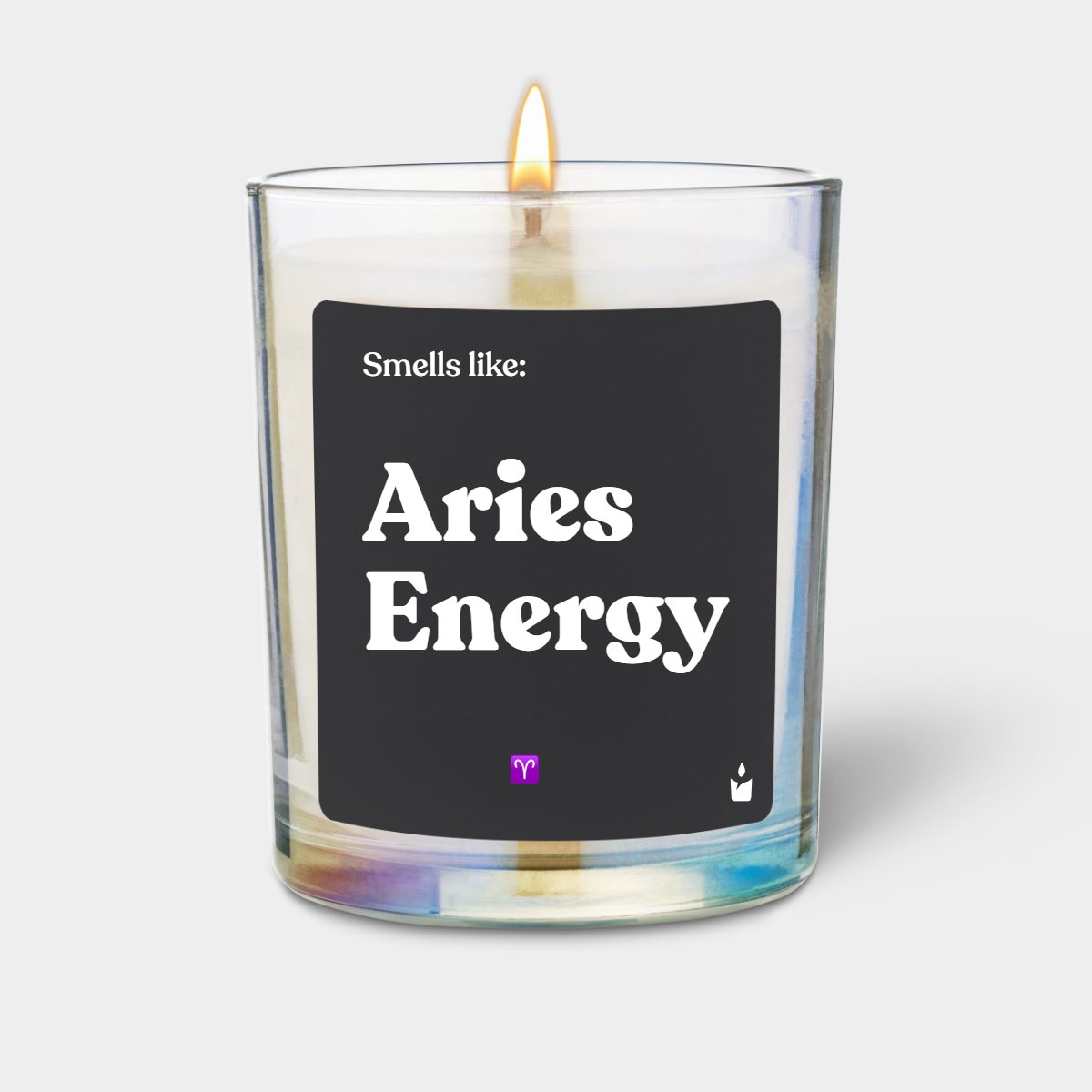 Duftkerze Rainbow Flowery Smells like: Aries Energy