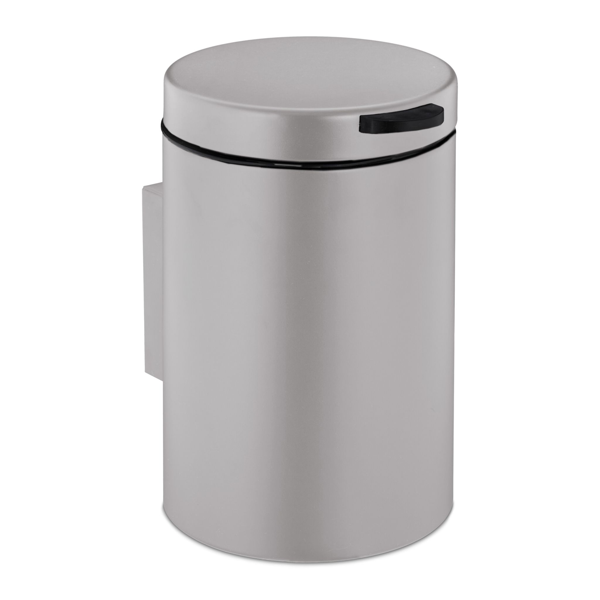 Kosmetikeimer Wandmontage 3 Liter Beige-Schwarz
