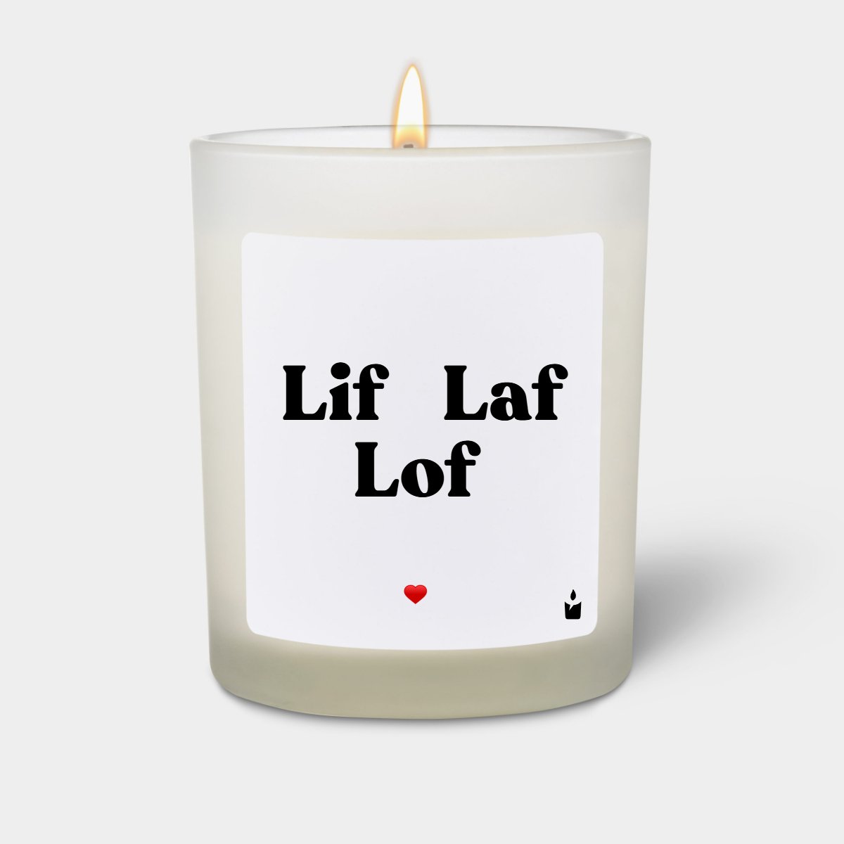 Duftkerze Weiss Woody Lif Laf Lof