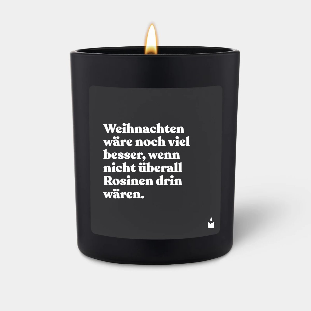 Duftkerze Woody Weihnachten wäre noch viel besser, wenn nicht überall Rosinen drin wären.