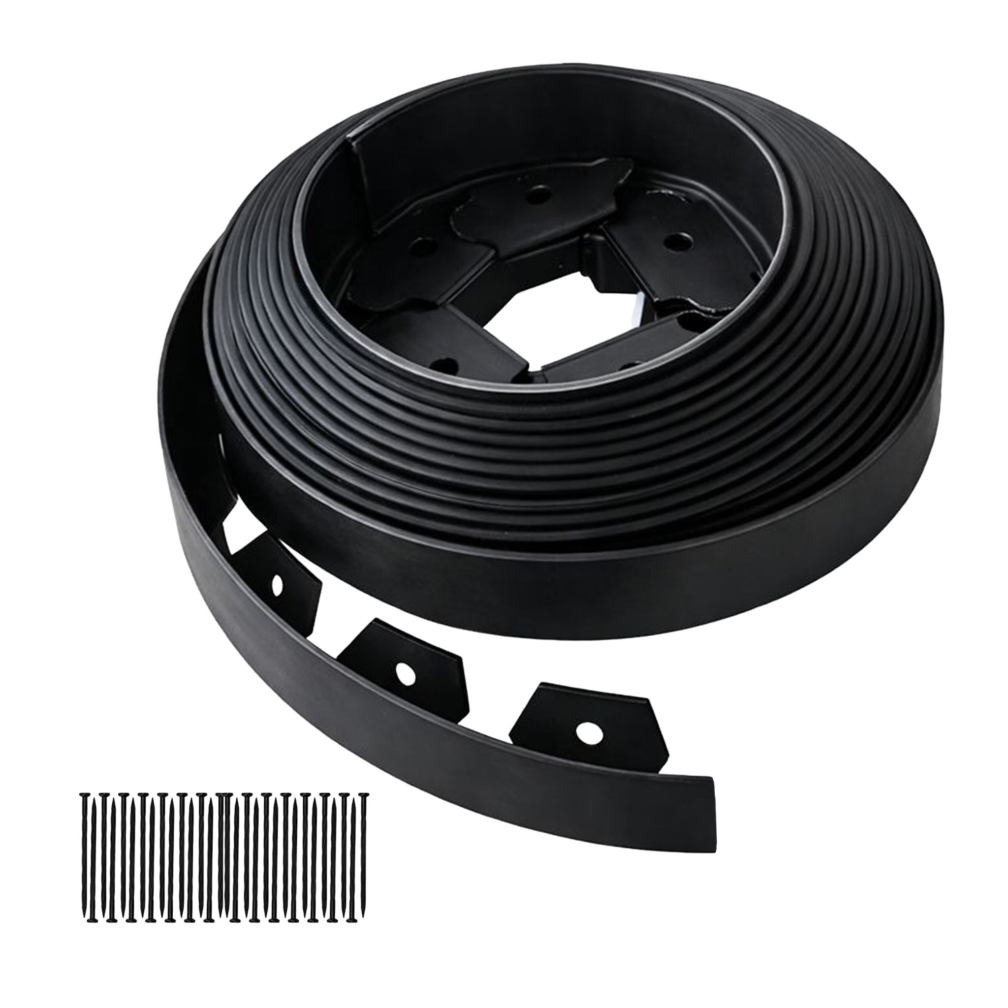 Flexible Rasenkante Kunststoff Schwarz