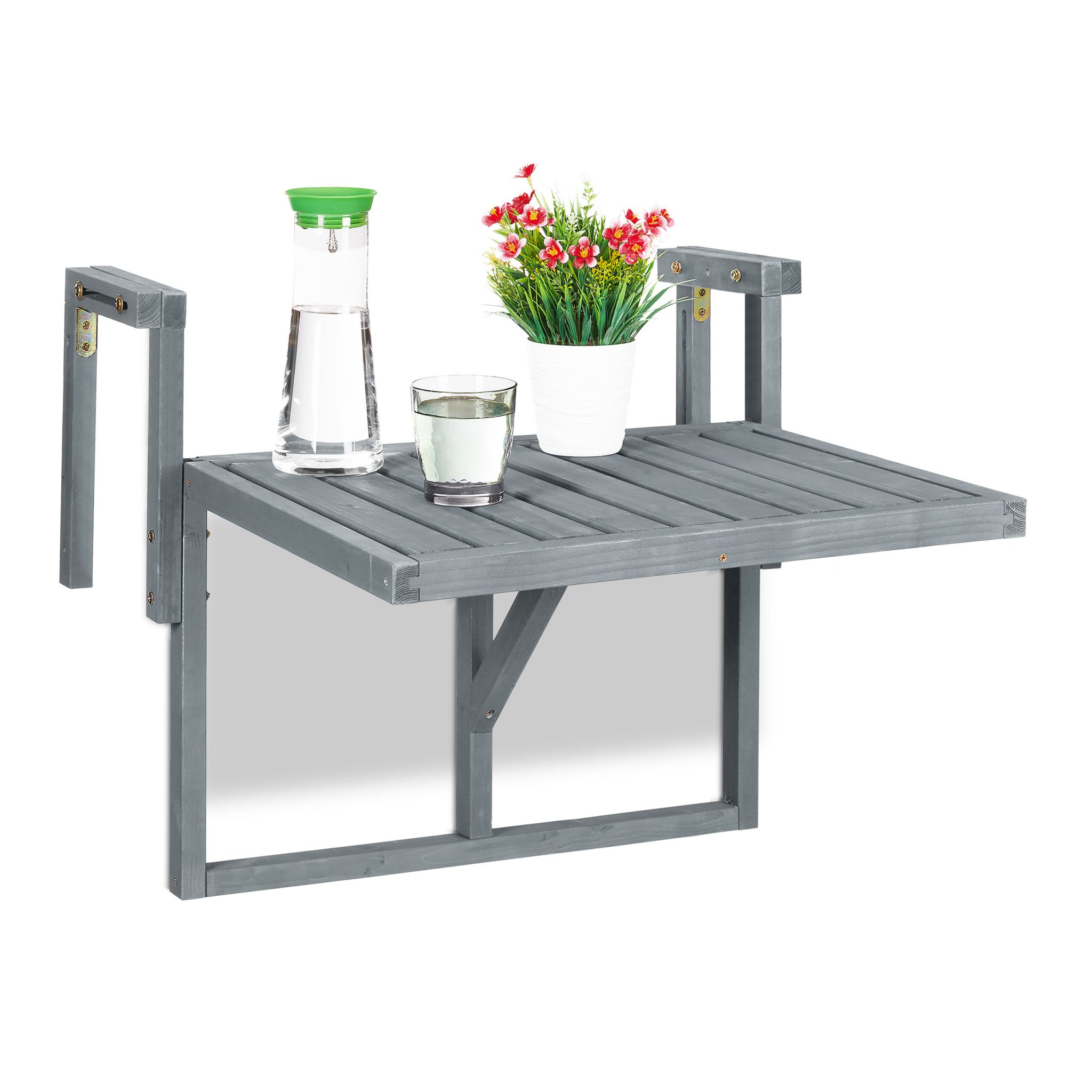 Balkon Hängetisch in Grau Grau
