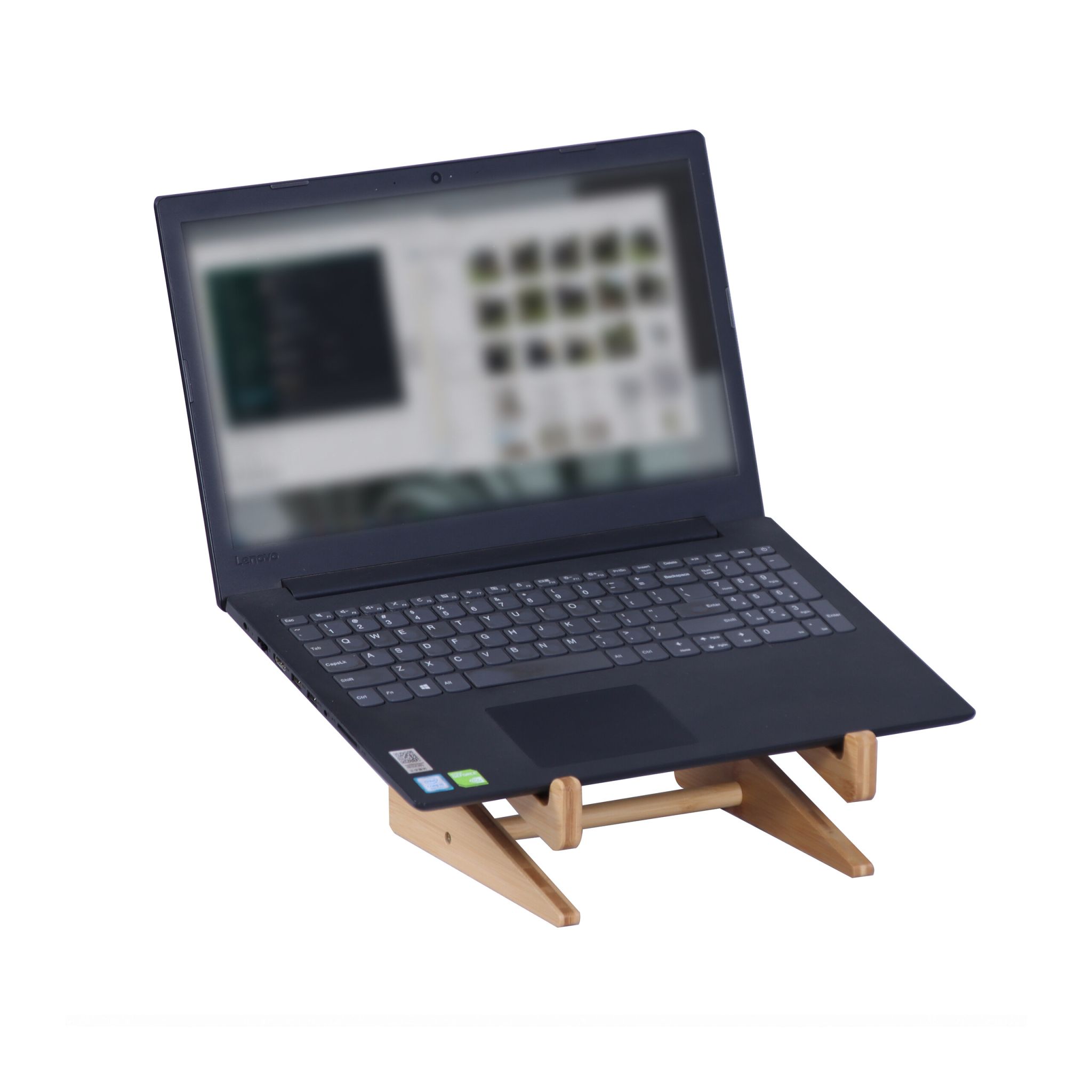 Laptop-Ständer für 10–15 Zoll Bambus Hellbraun