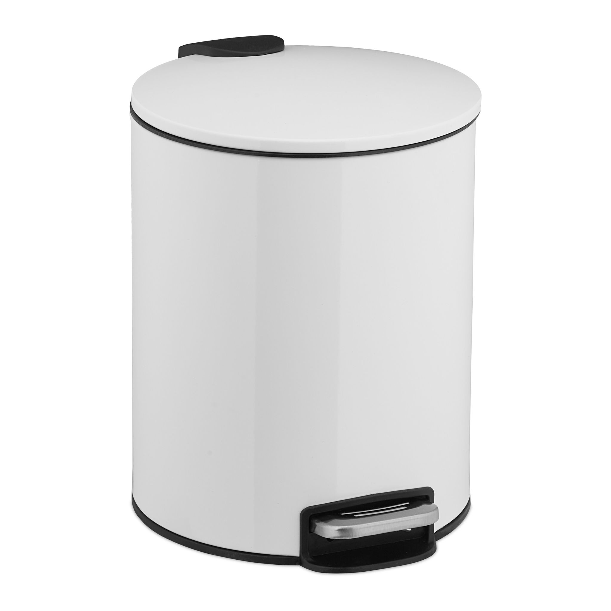 Kosmetikeimer 5L Weiss-Schwarz-Silber