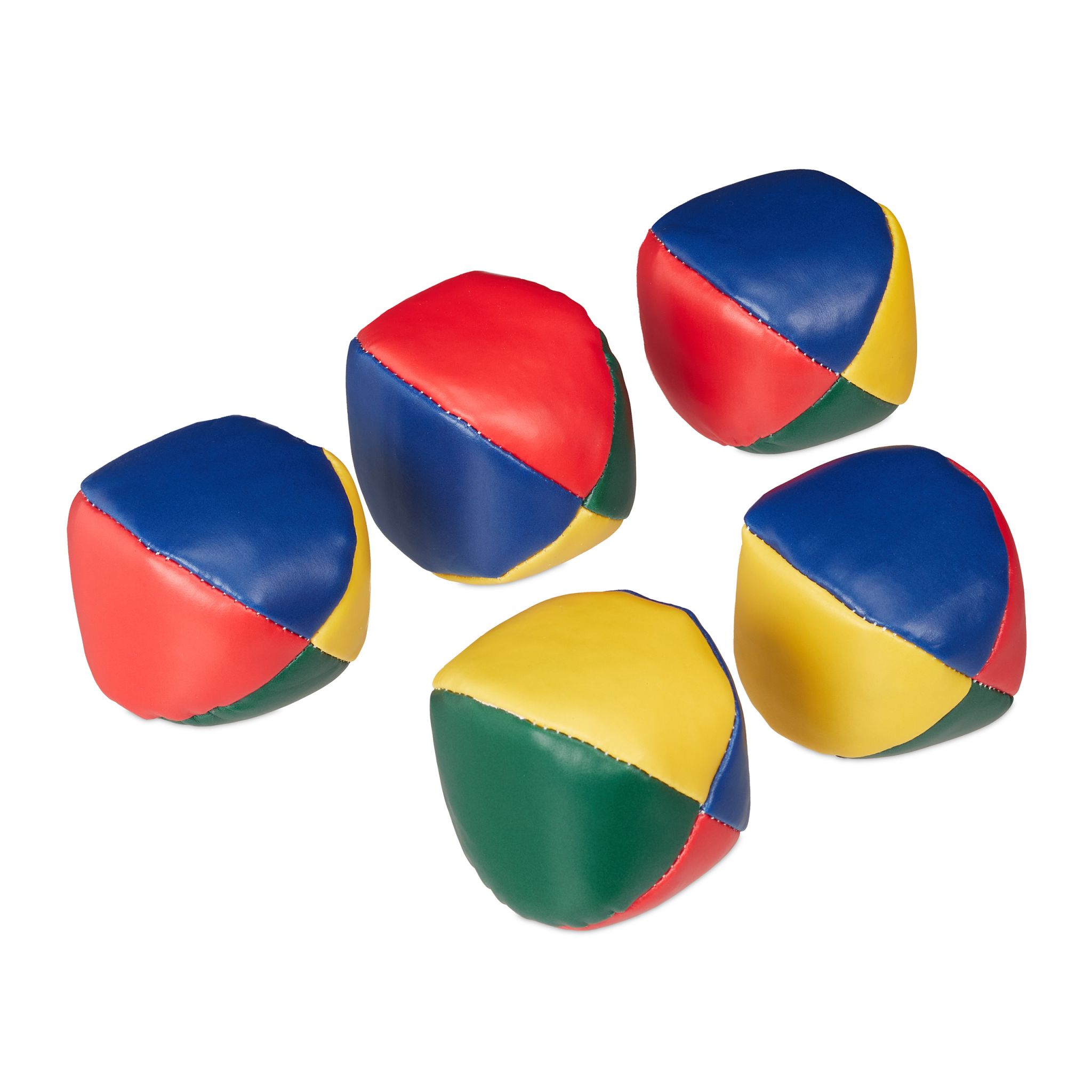 Jonglierbälle 5er-Set Blau-Gelb-Grün