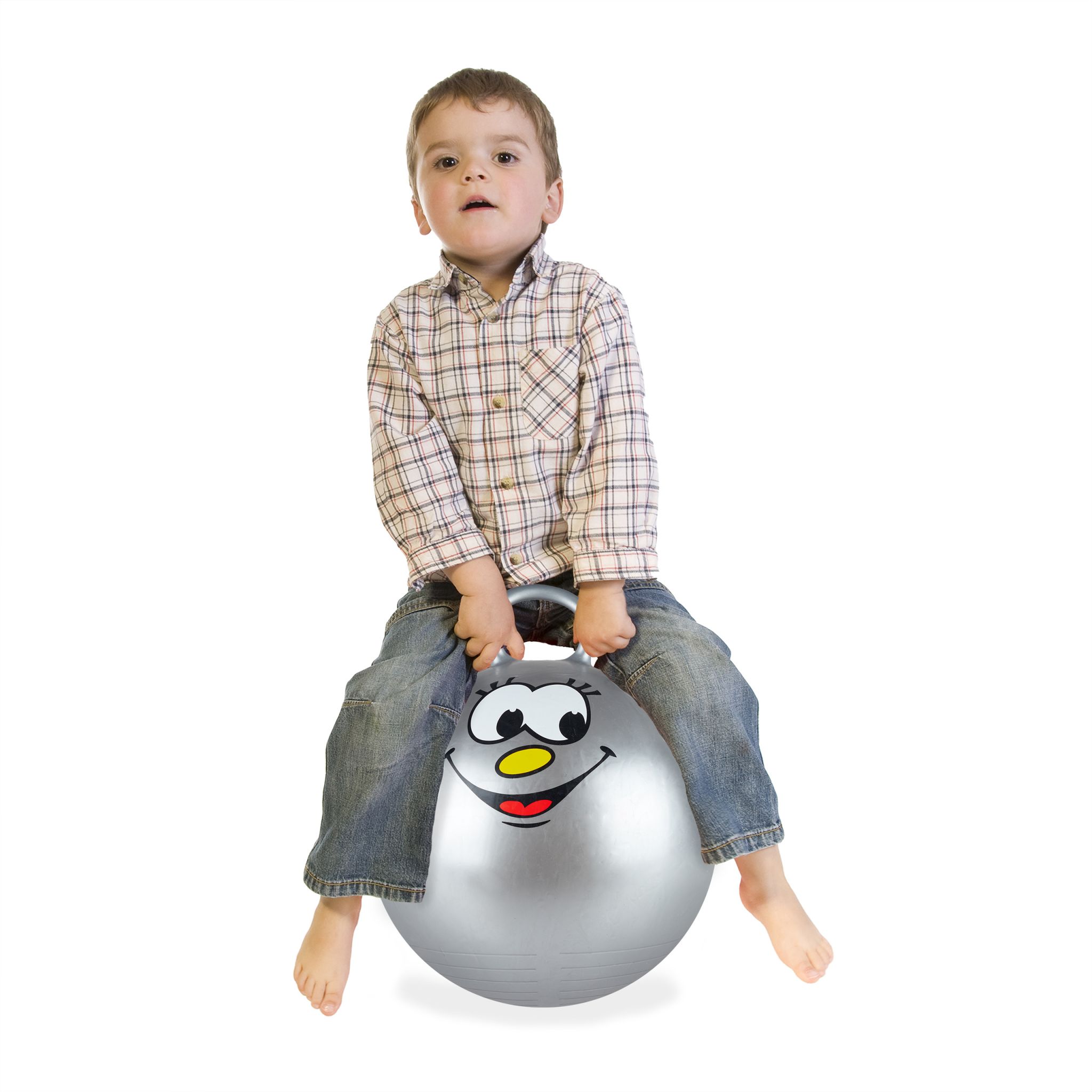 Hüpfball für Kinder Grau