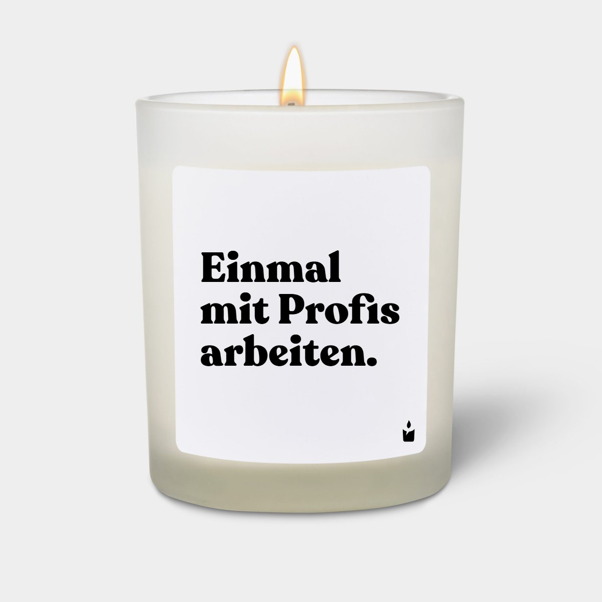 Duftkerze Weiss Flowery Einmal mit Profis arbeiten.