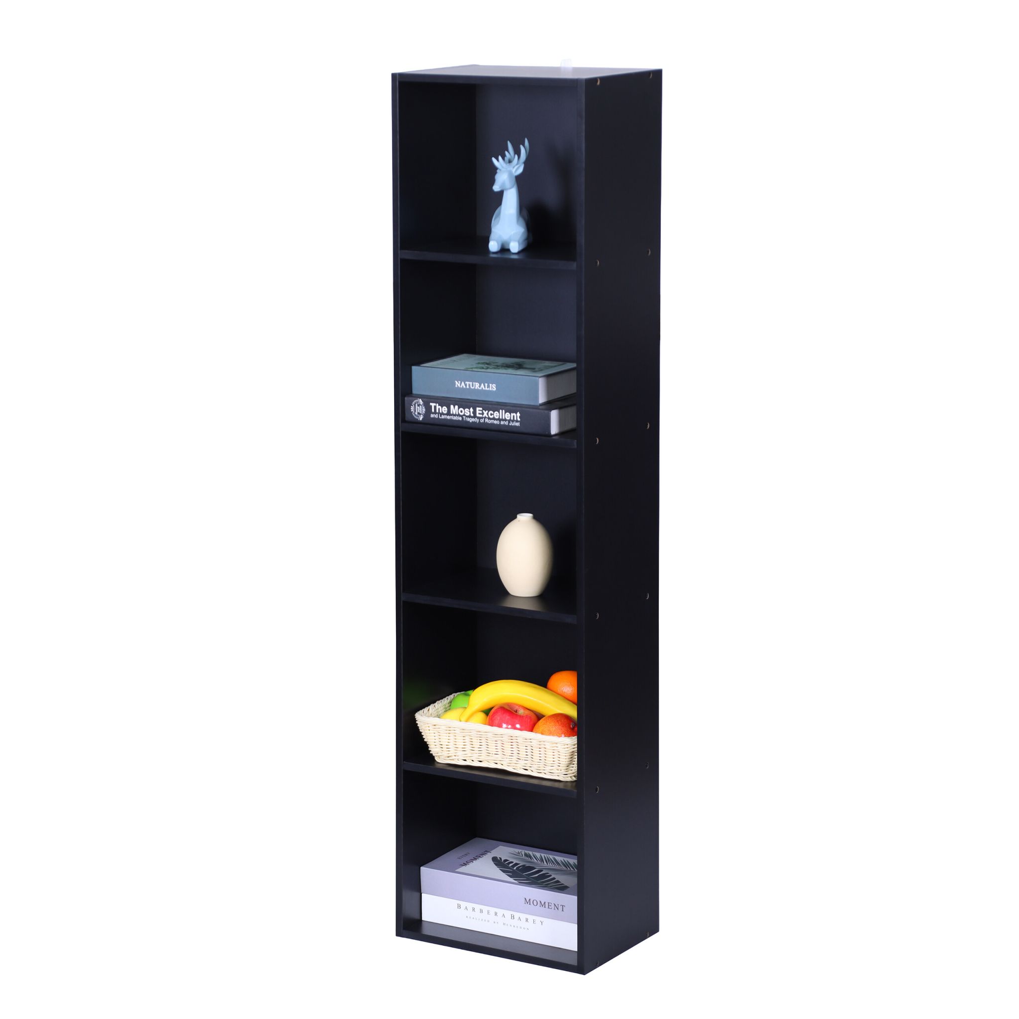 Bücherregal Würfelform Schwarz