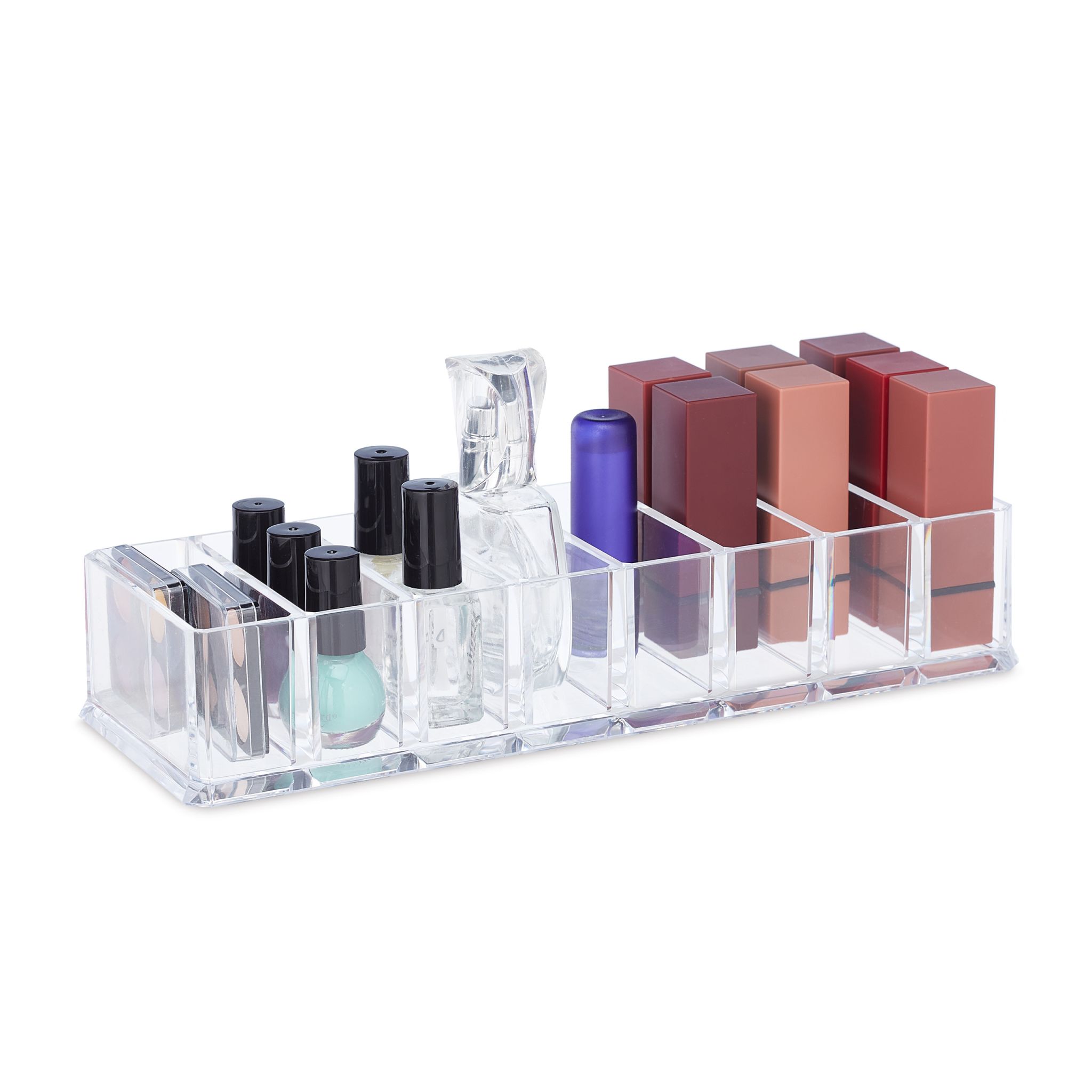 Make Up Organizer mit 8 Fächern Transparent
