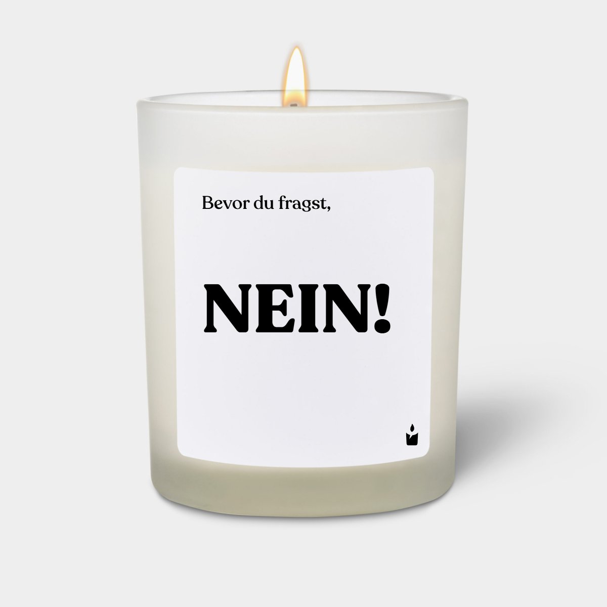 Duftkerze Weiss Woody Bevor du fragst, Nein!